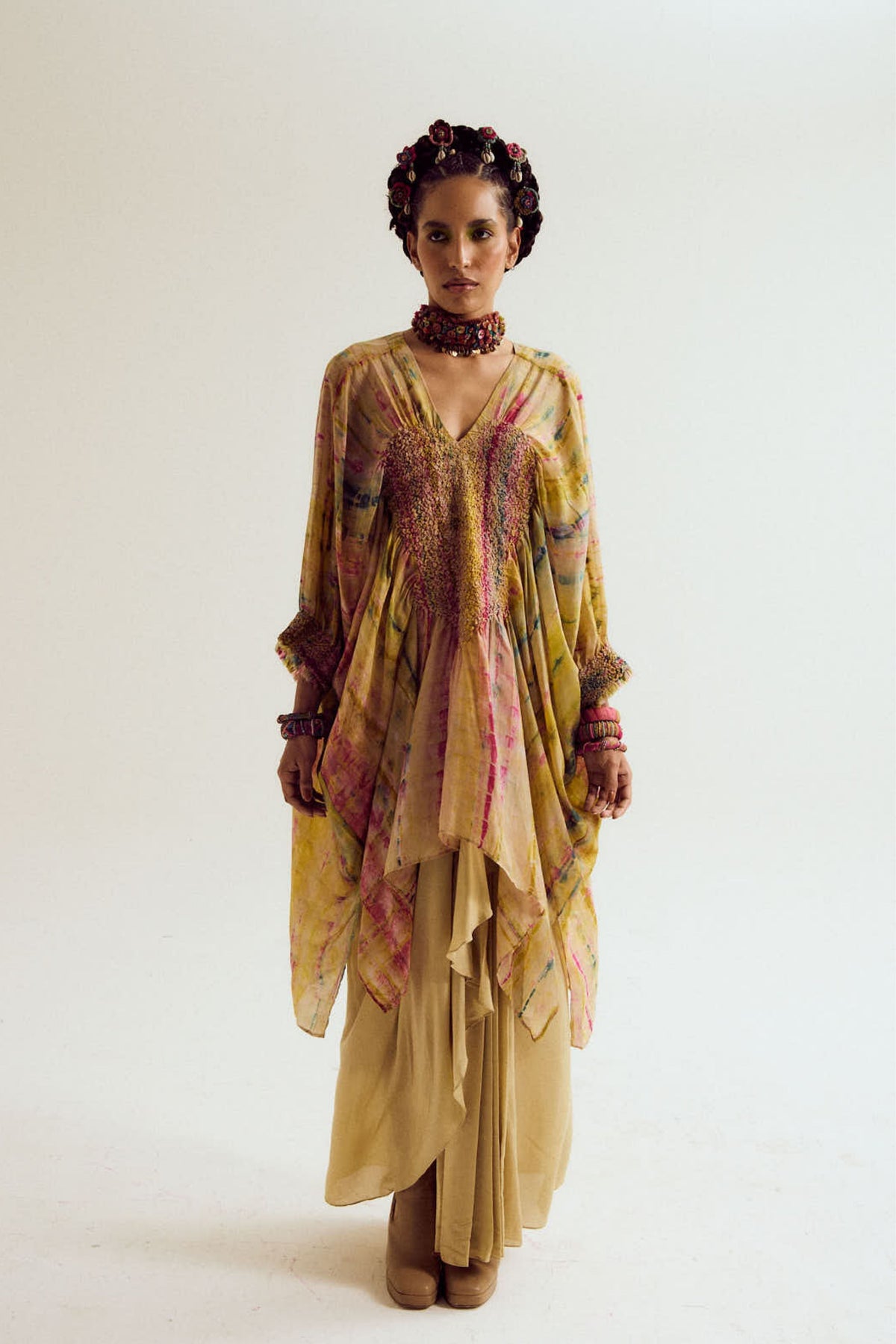 Gulmohar Kaftan Set