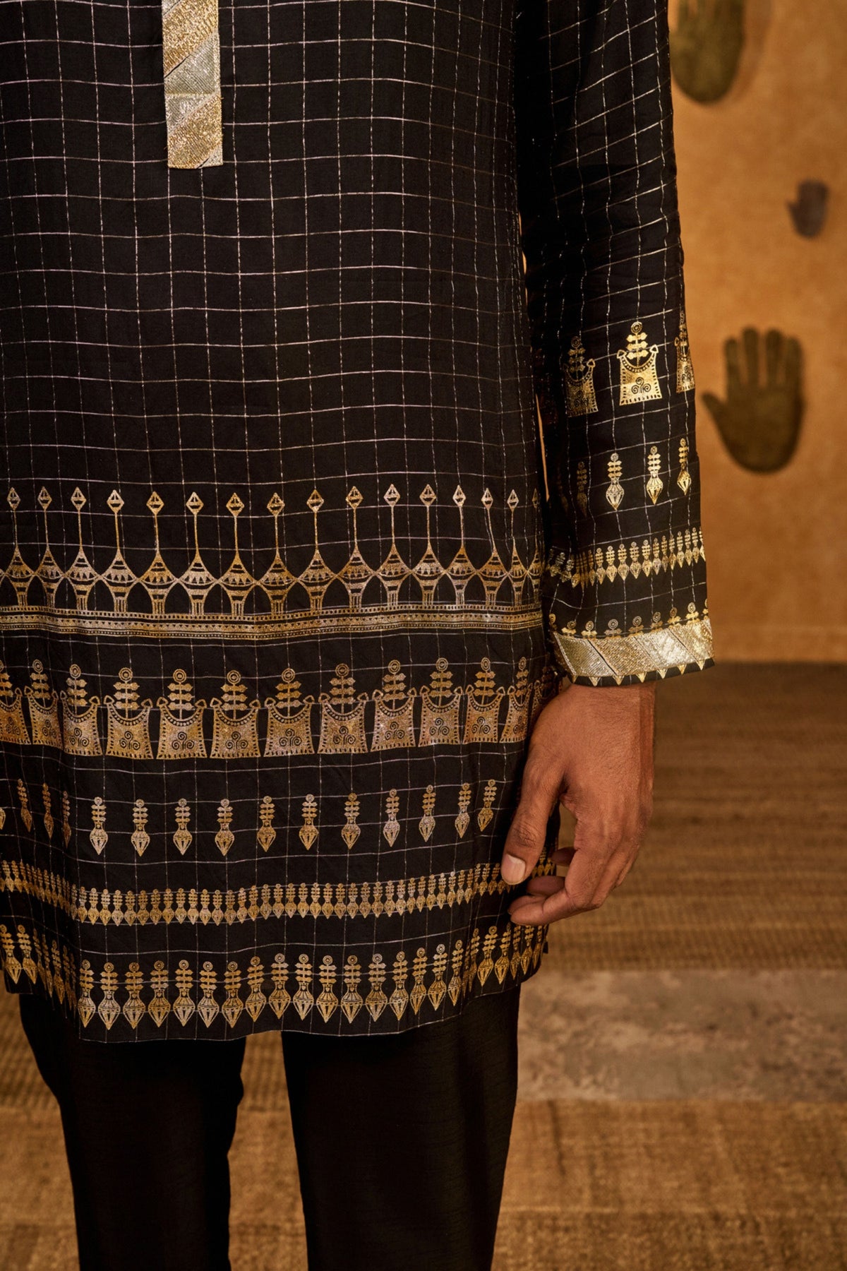 Black Midas Touch Kurta Set