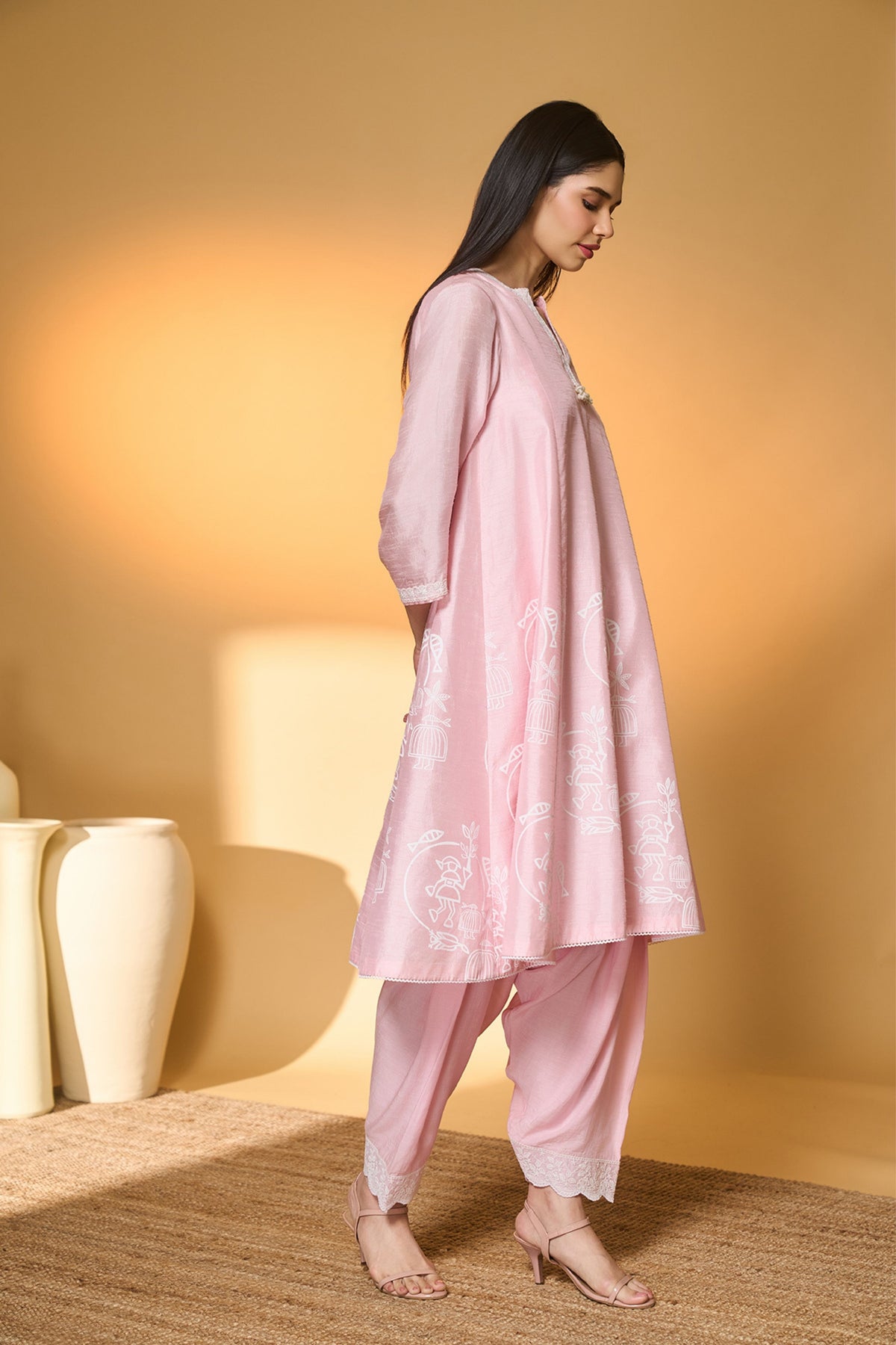 Blushing Bloom Kurta Set