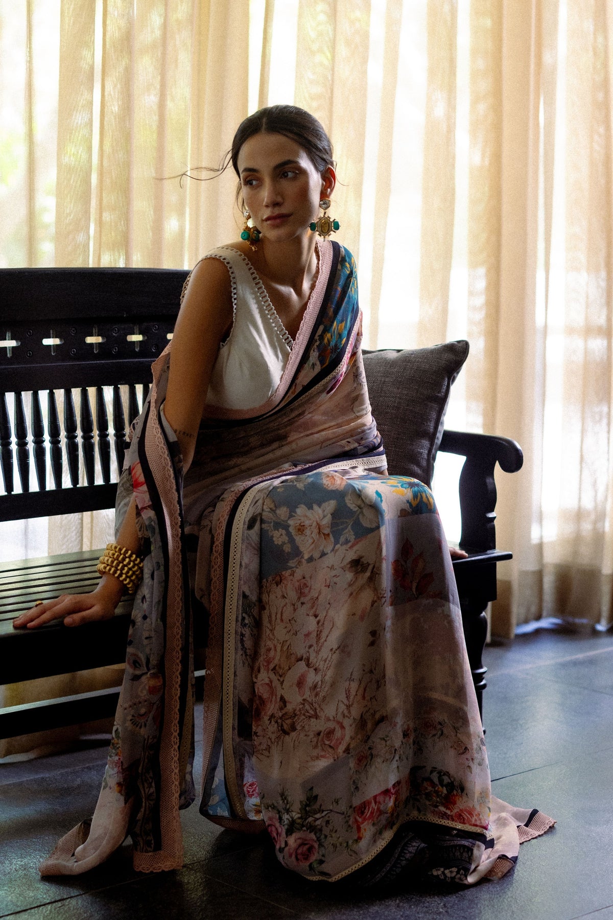 Ira Chanderi Saree Set