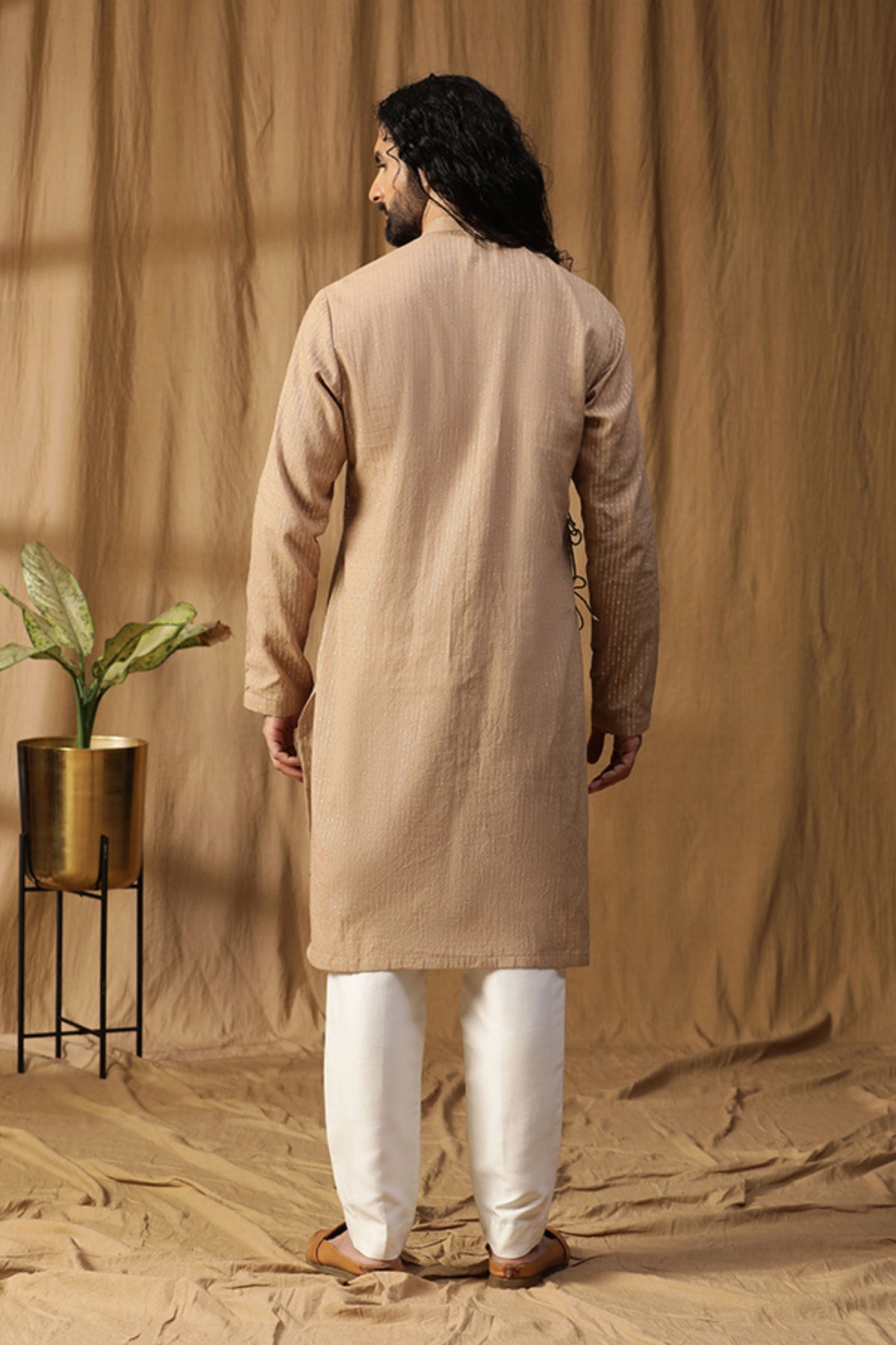 Buddha Embroidered Kurta Set