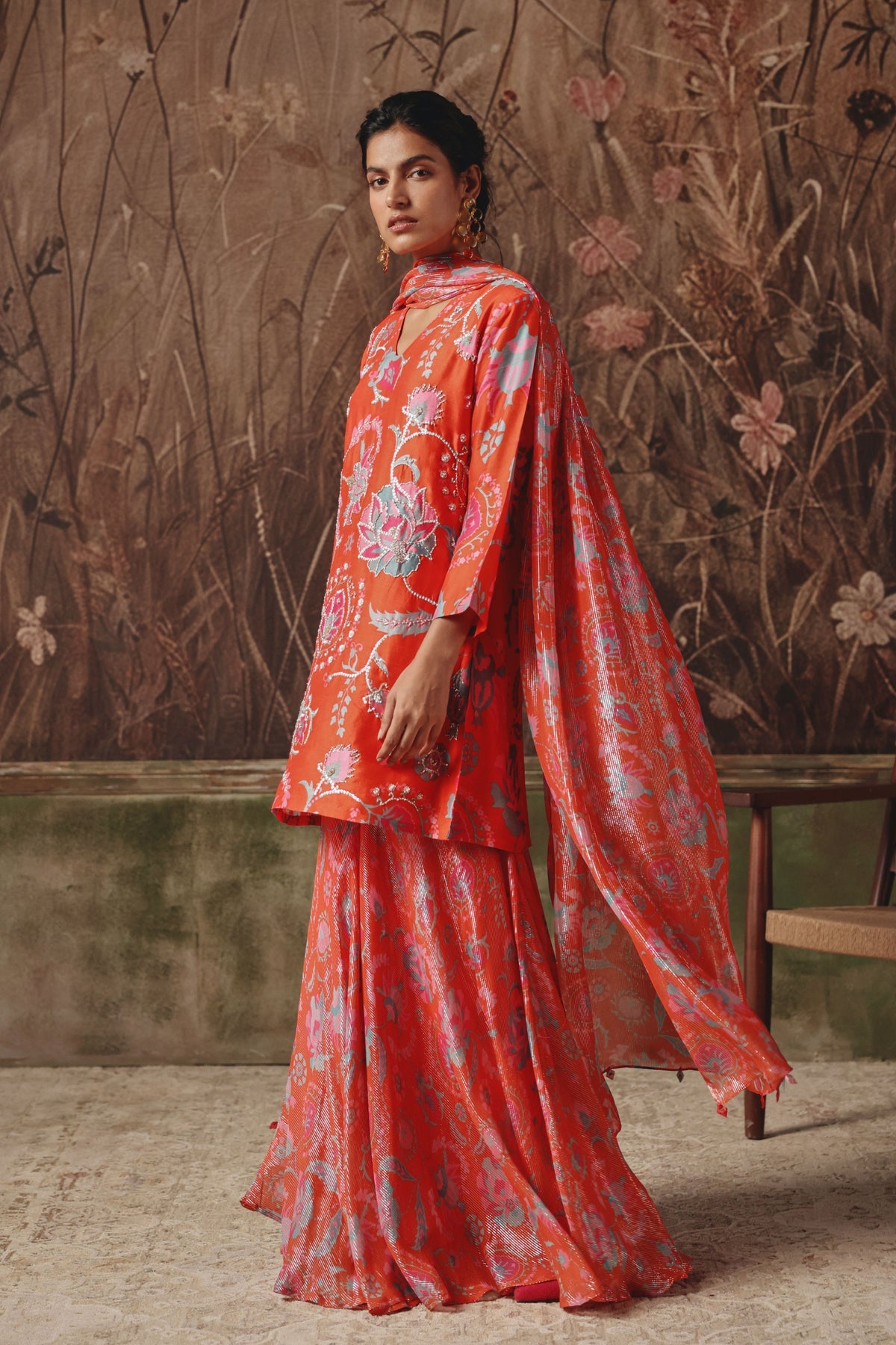 Fire Lily Sharara Set