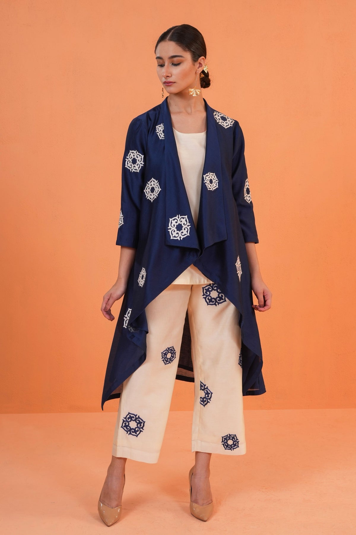 Blue Ivory Celestial Jacket Set