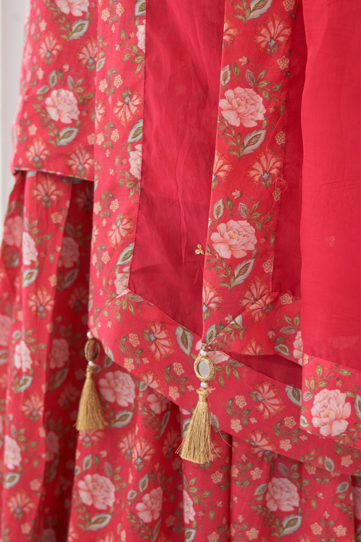 Hot Pink Peony Sharara Set