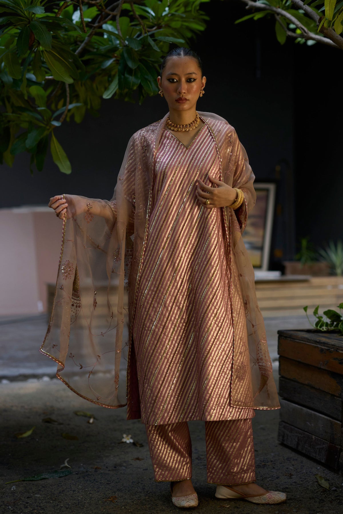Pink Naad Kurta Set