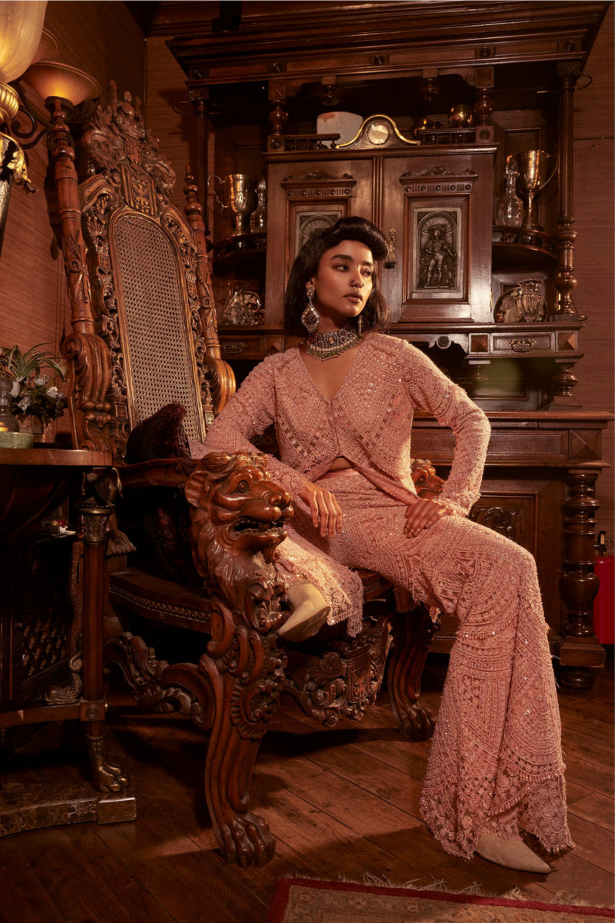 Rukh Pink Sharara