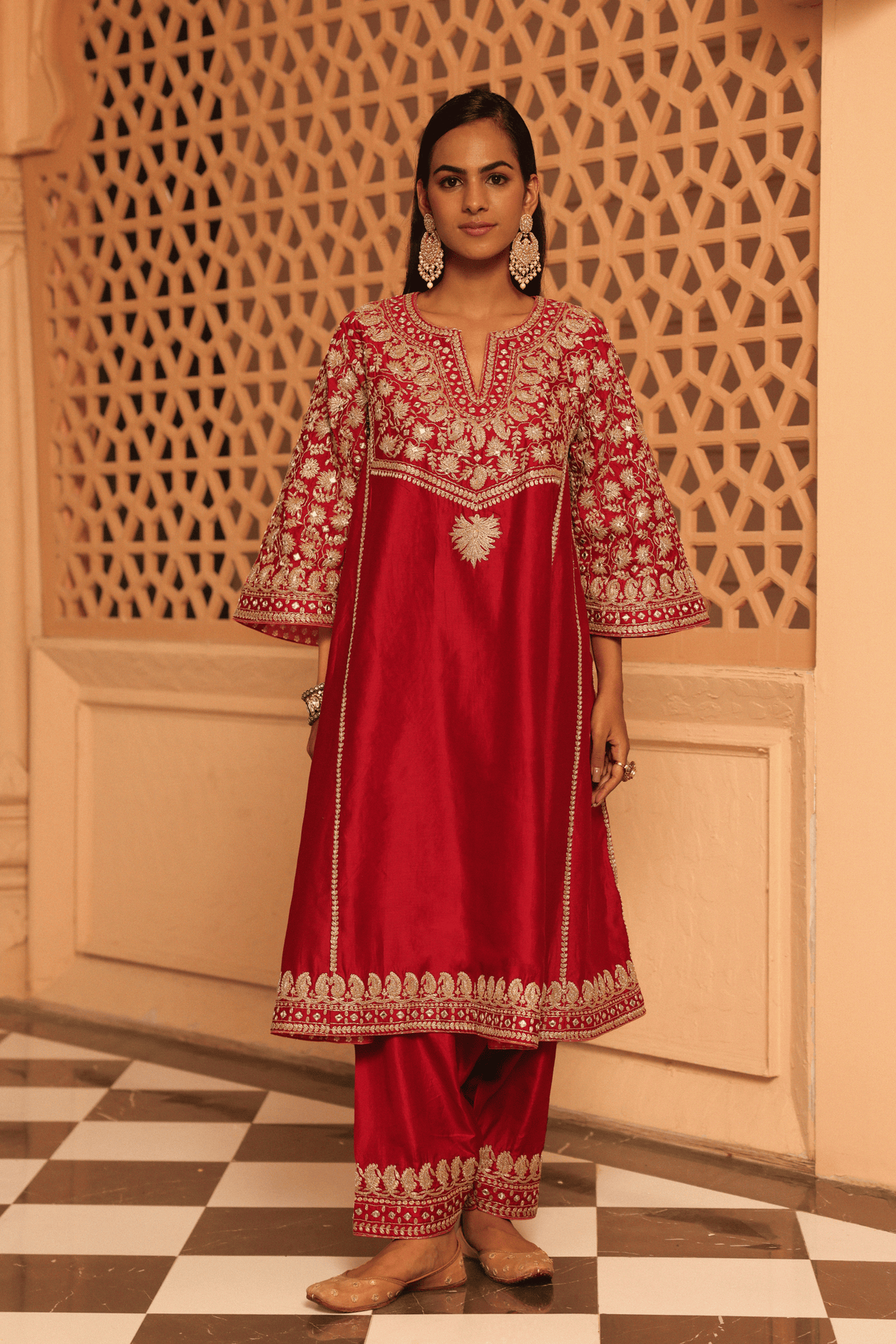 Aiman Short Chauga With Salwar