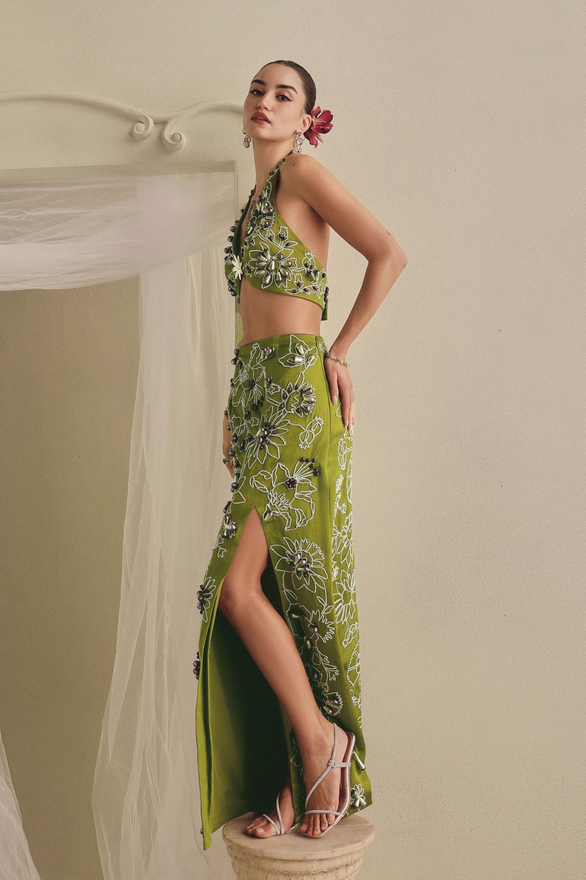 Gaji Silk Lehenga Set