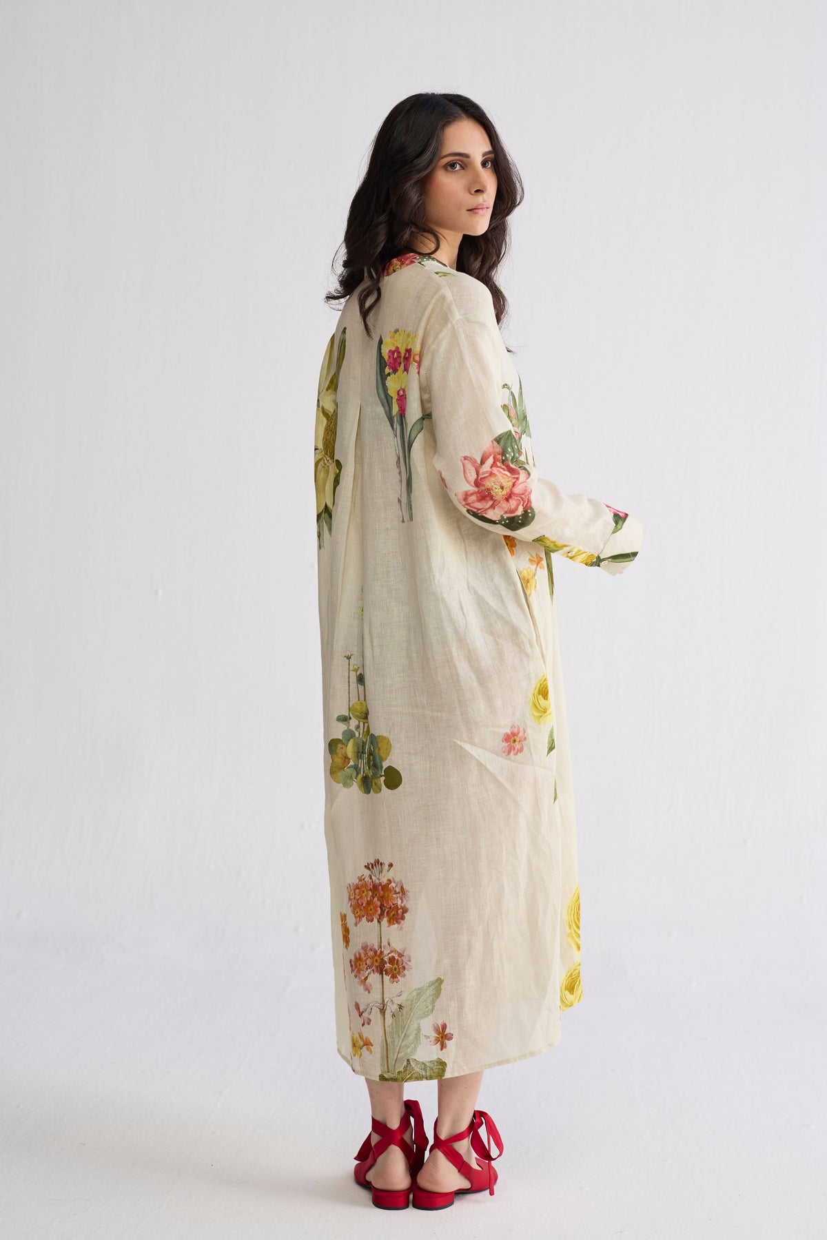 Primavera Linen Shirt Dress