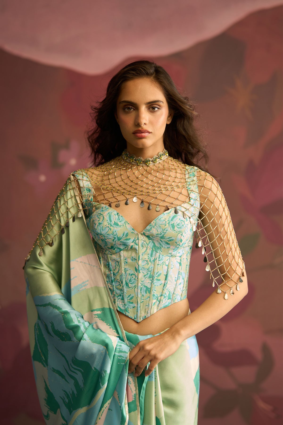 Mint Green Veil Saree
