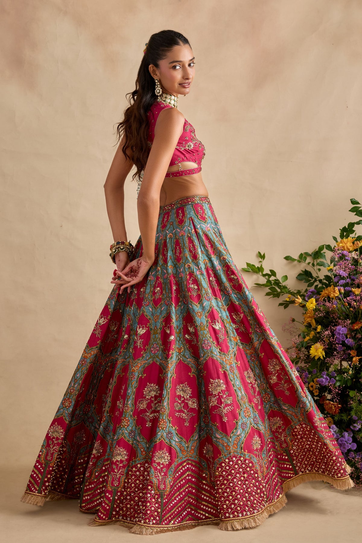 Shazia Green Lehenga Set