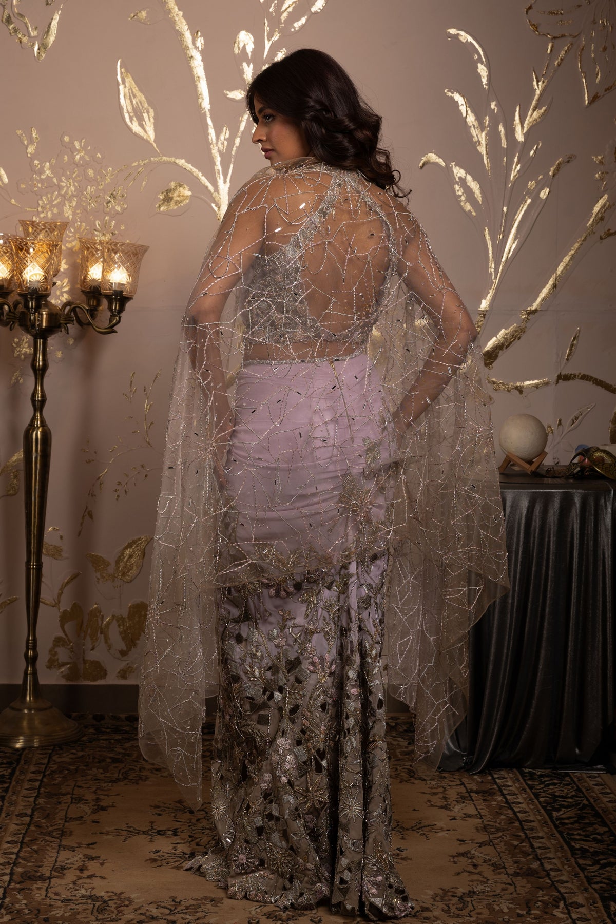 Carina Drape Saree Set