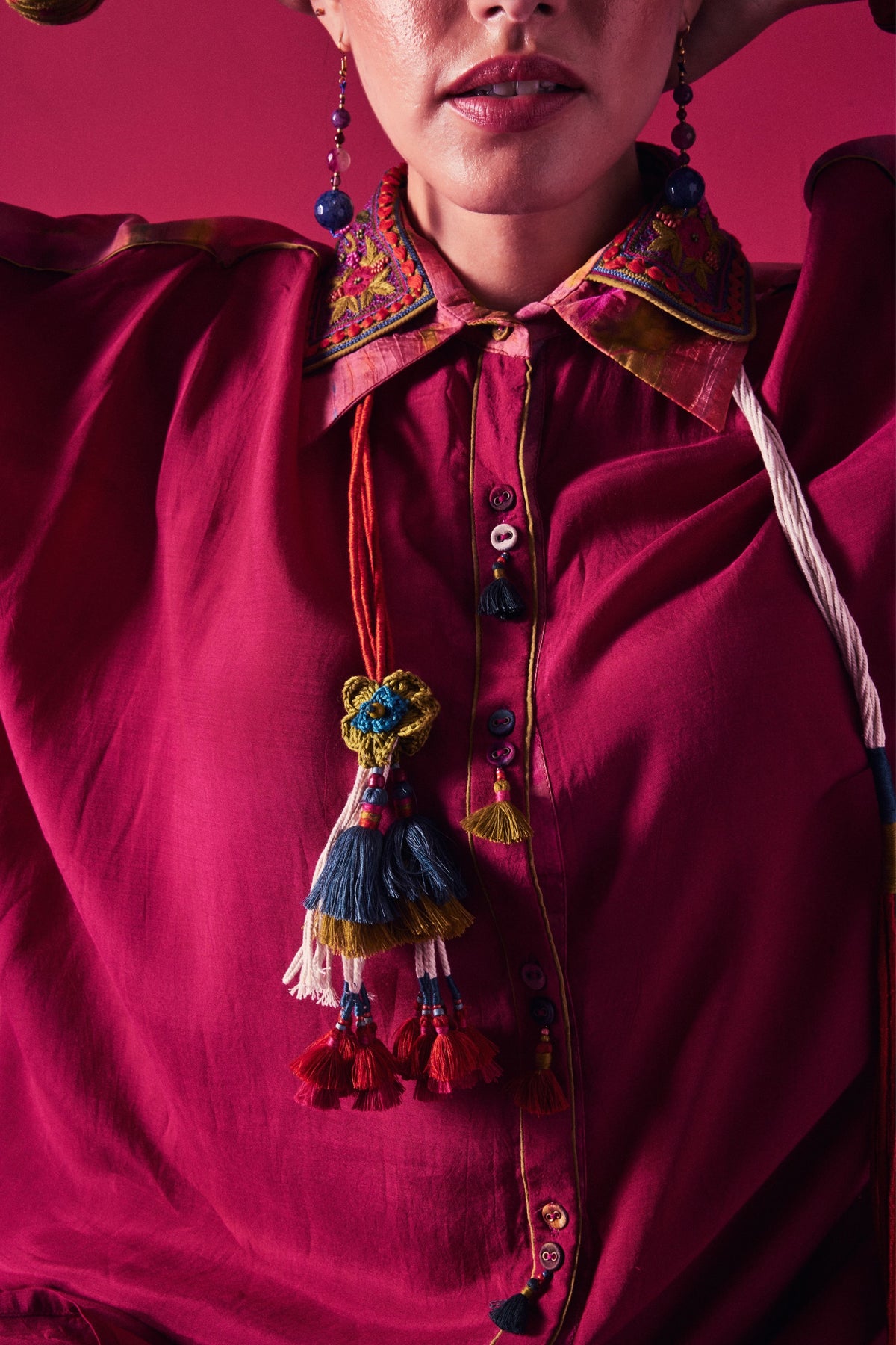 Fuschia Meera Co-ord Set