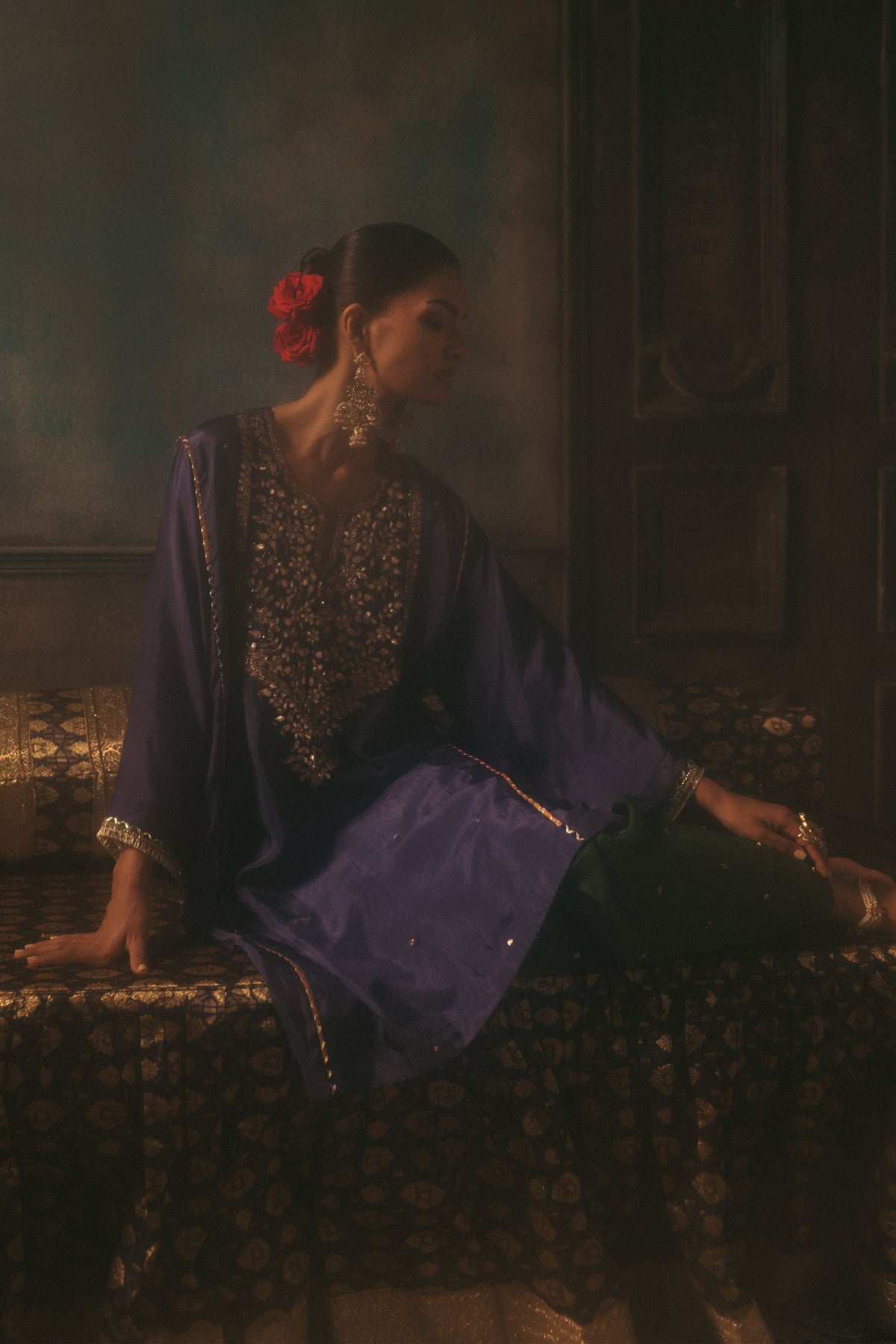 Ink Blue Parizad Kurta Set