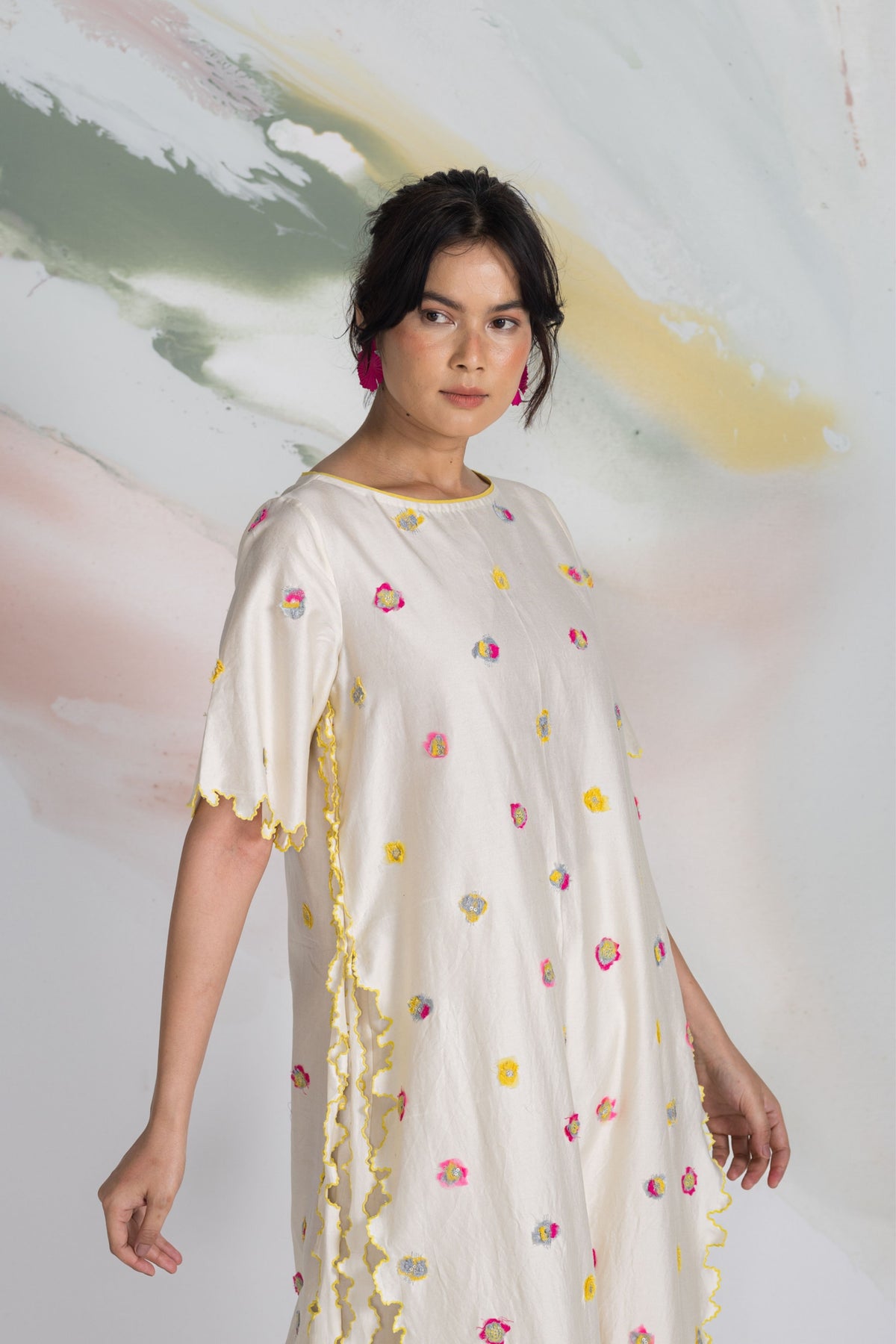 Ditsy Edge Kurta