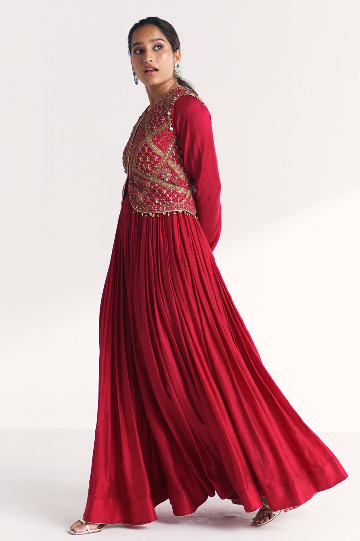 Pakhi Magenta Pink Anarkali