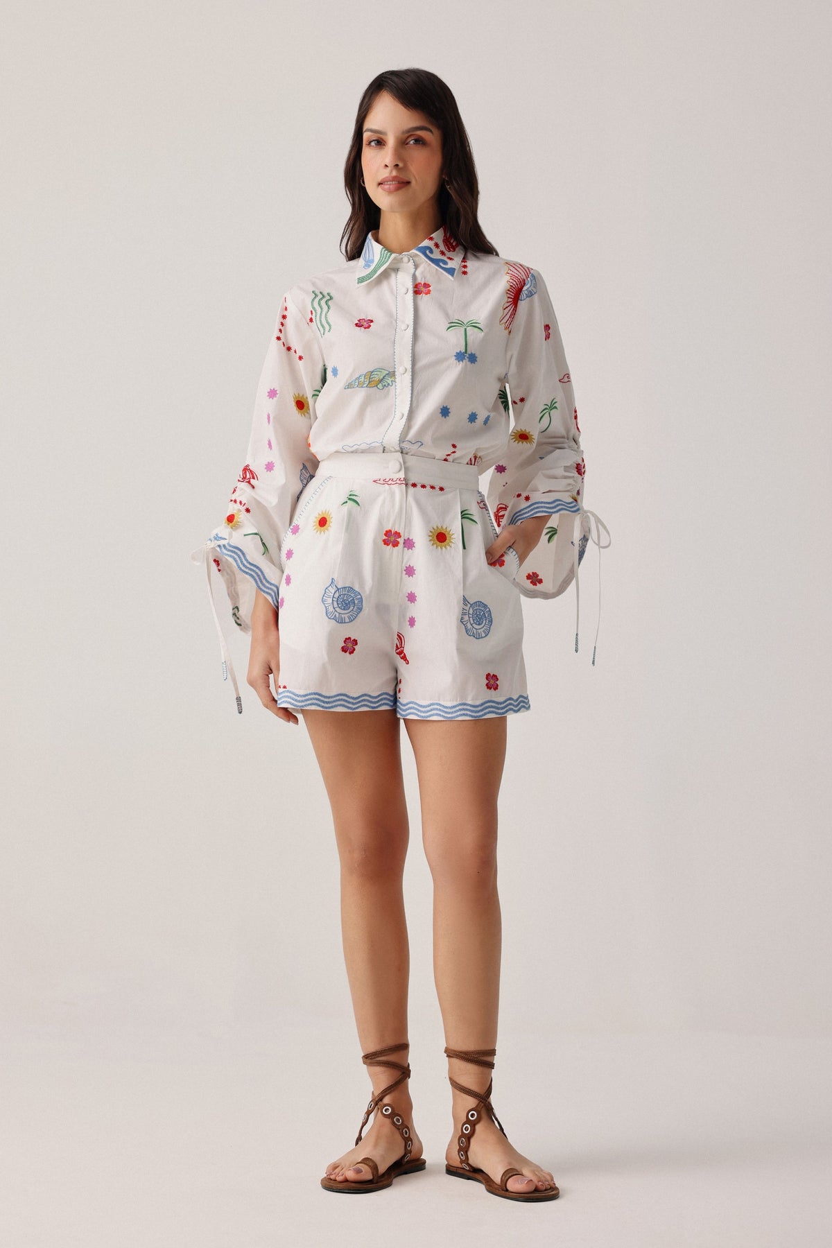 Ecru Mia Shorts