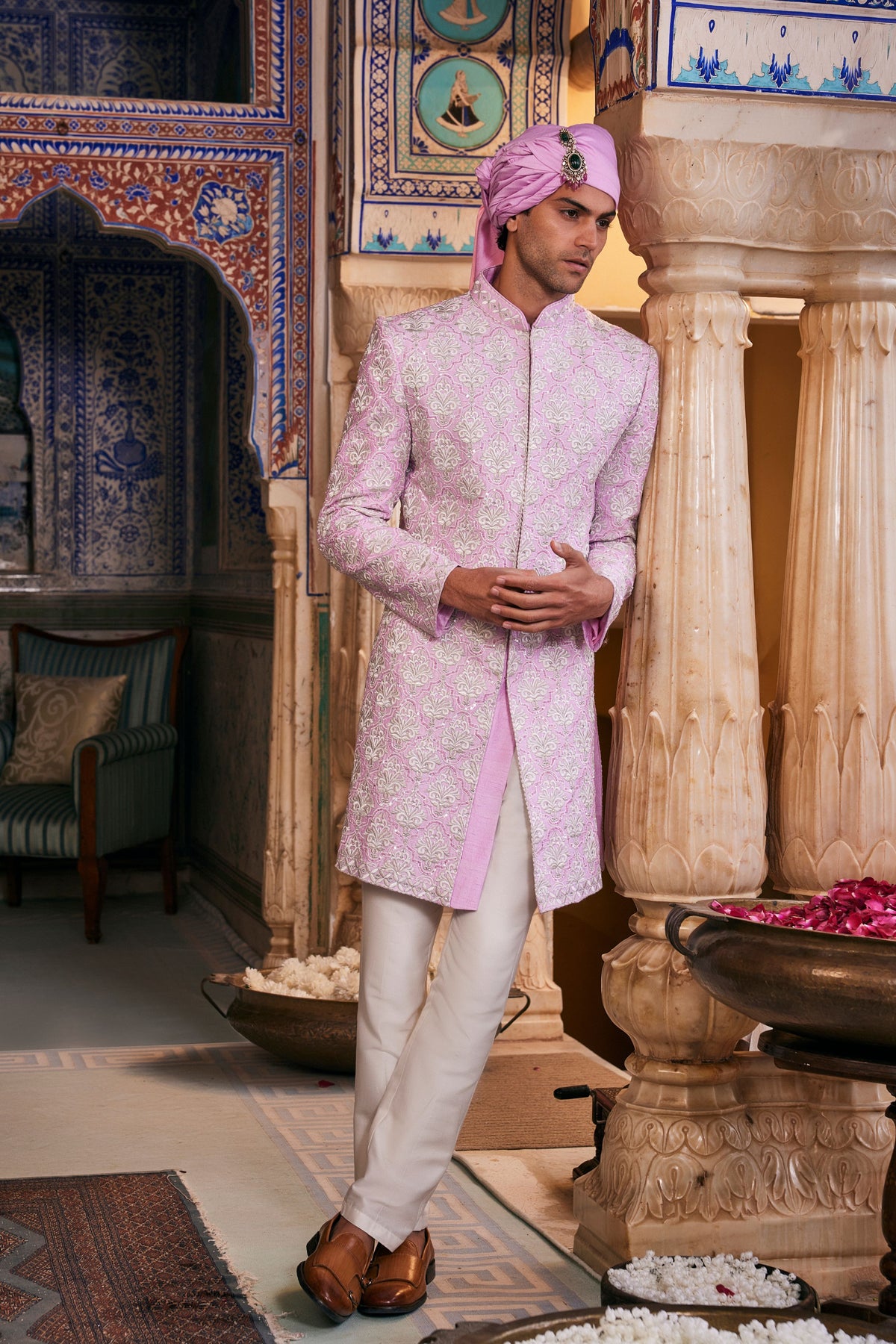 Lilac Atharva Sherwani Set