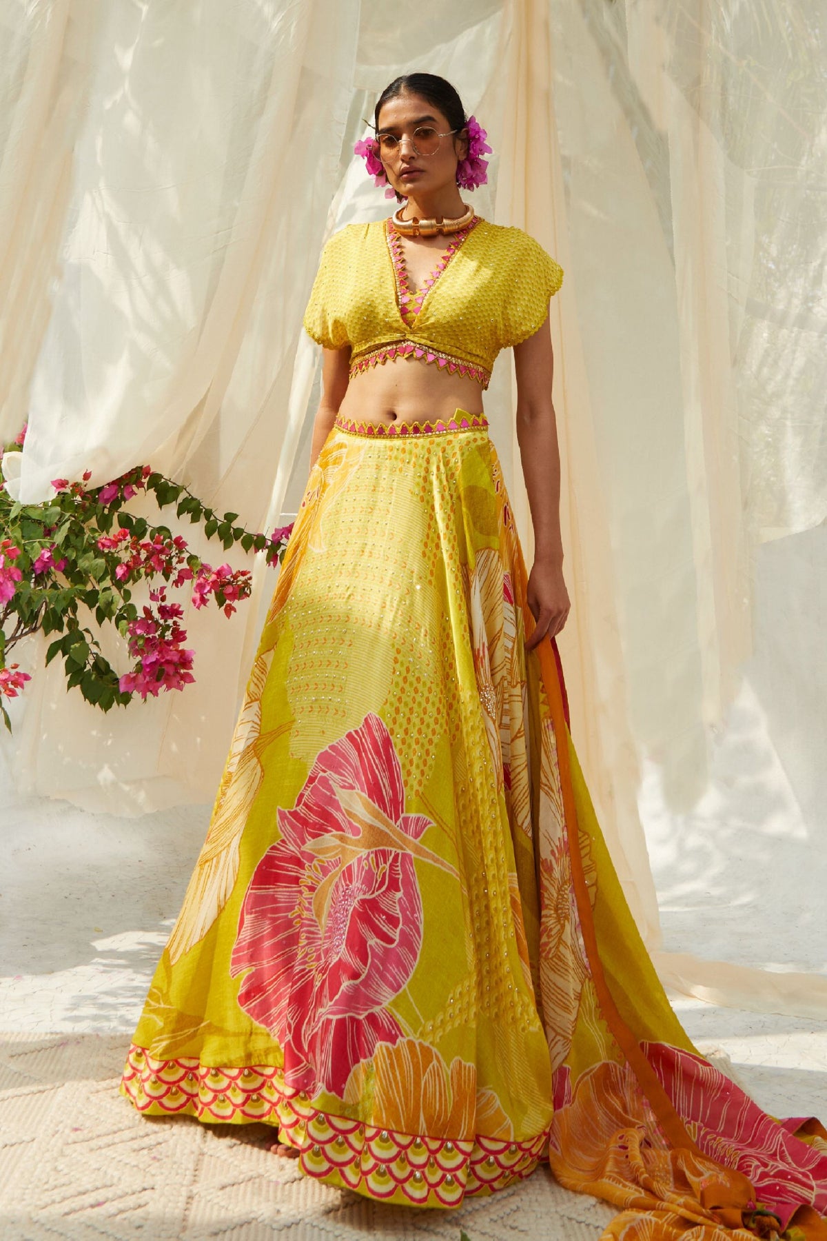 Yellow Lehenga Set