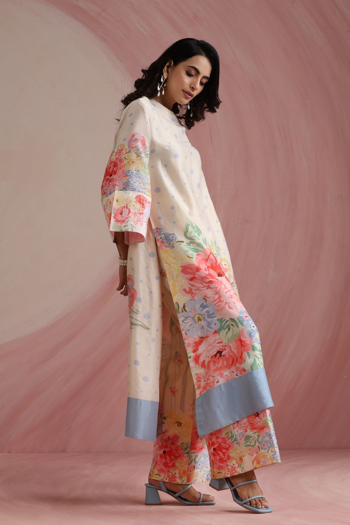 Ivory Mahal Chanderi Kurta Set