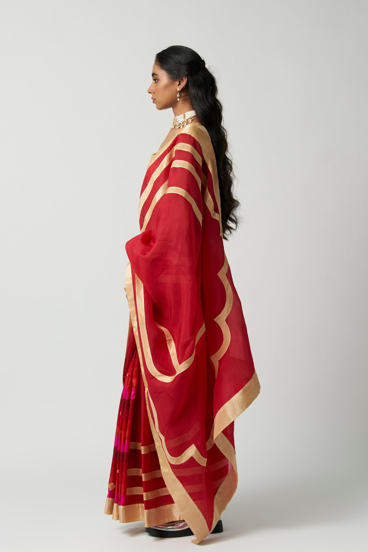 Ruby Mehrabiya Saree