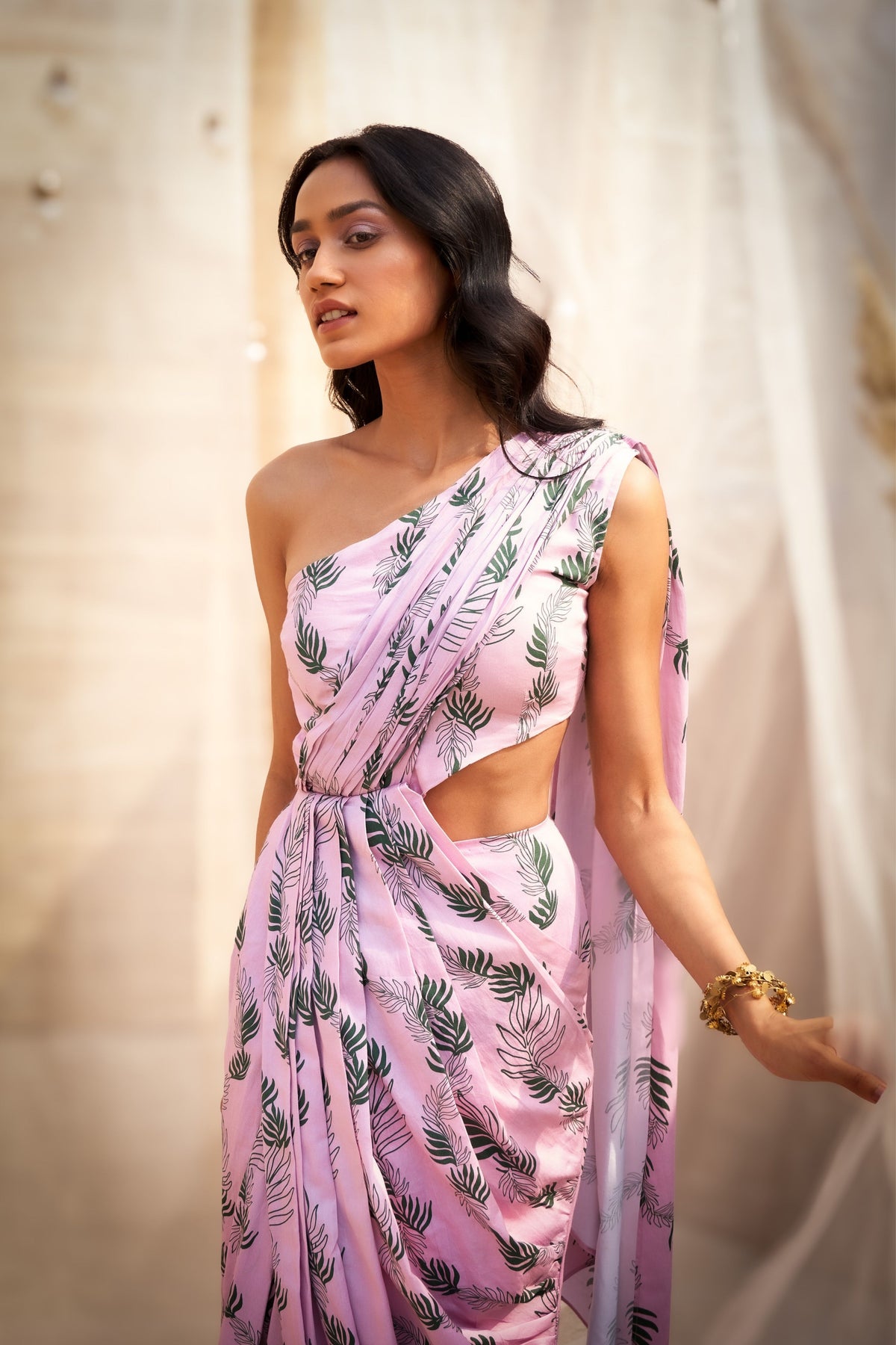 Reveria Draped Saree Dress