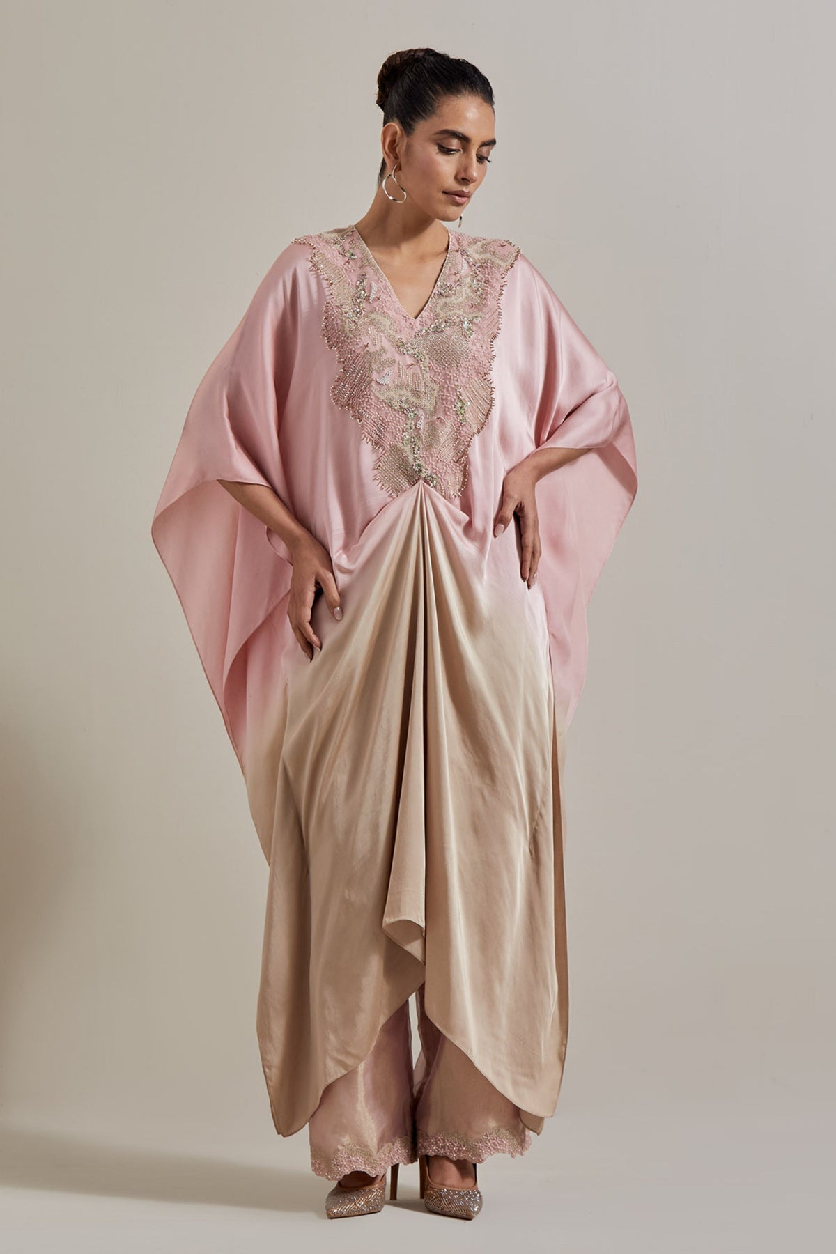 Draped Kaftan Set
