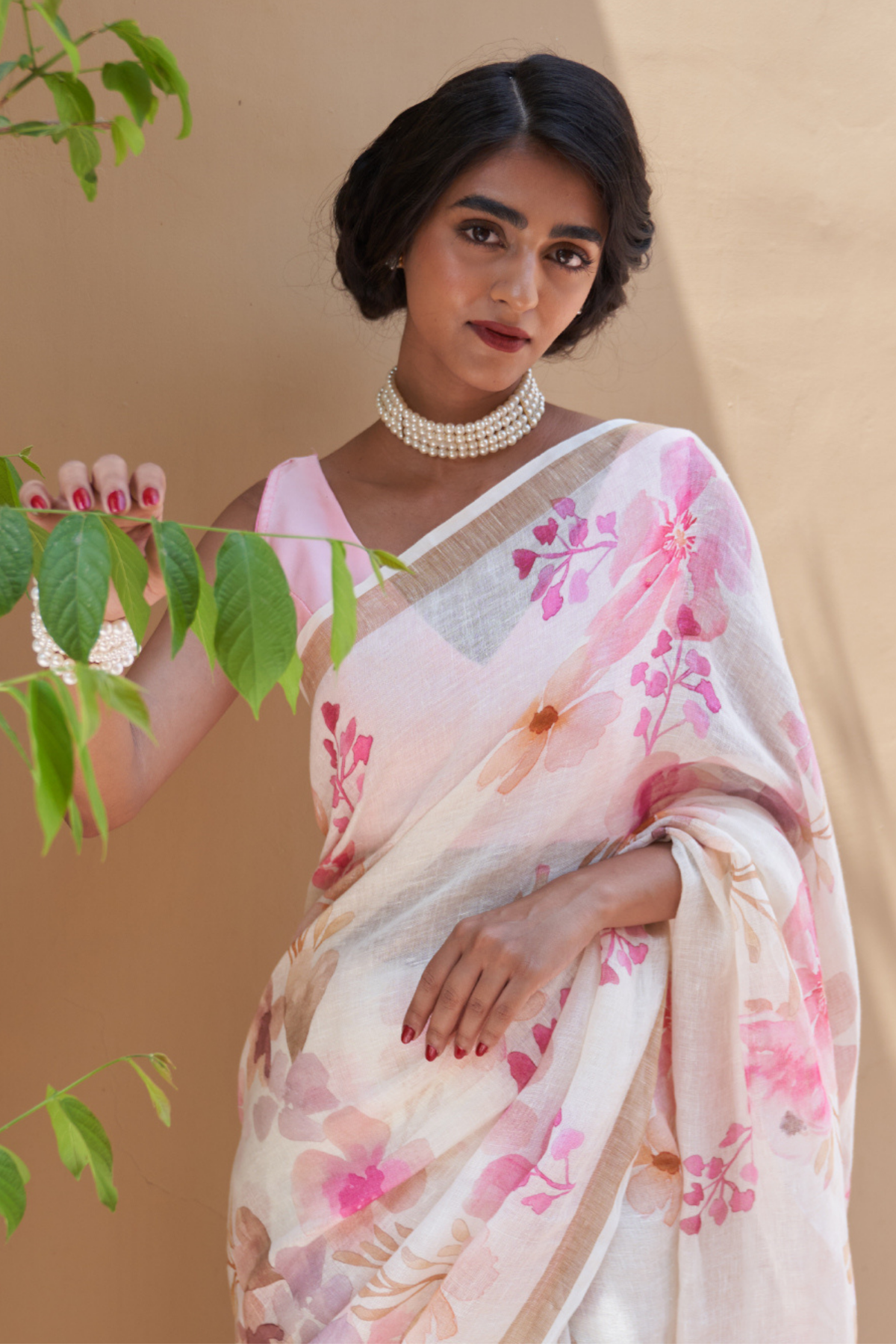 Manjari Off White Saree