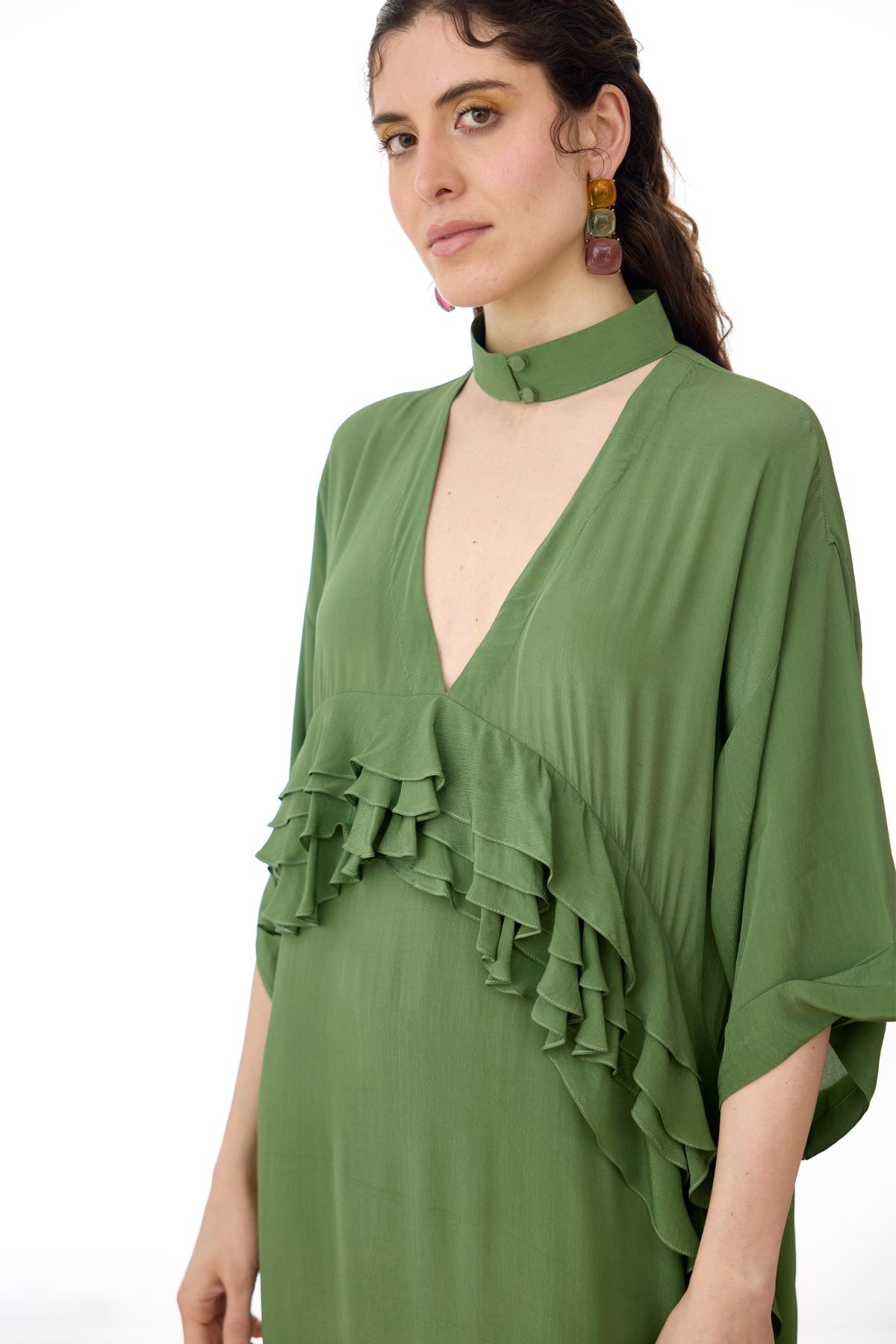 Nadia Green Boxy Dress