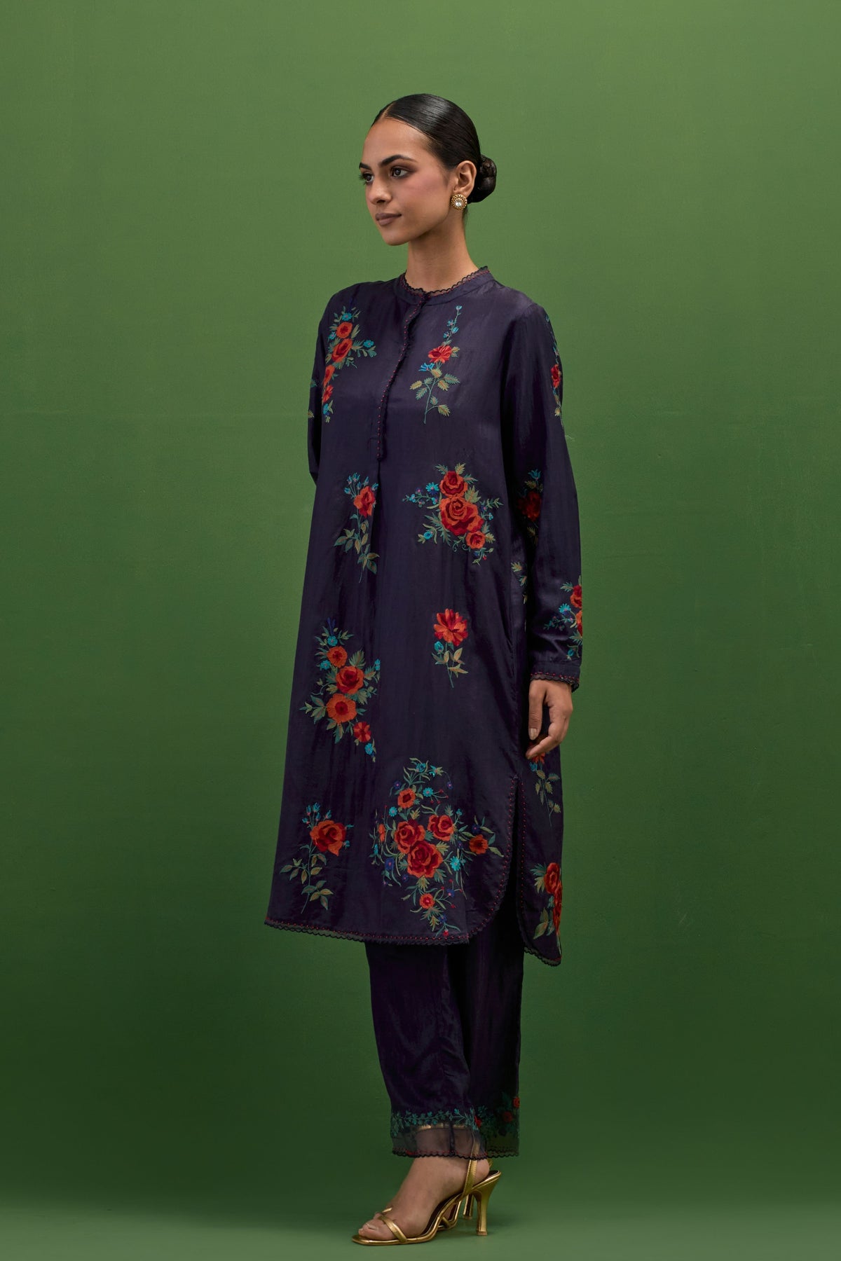 Midnight Roses Kurta Set