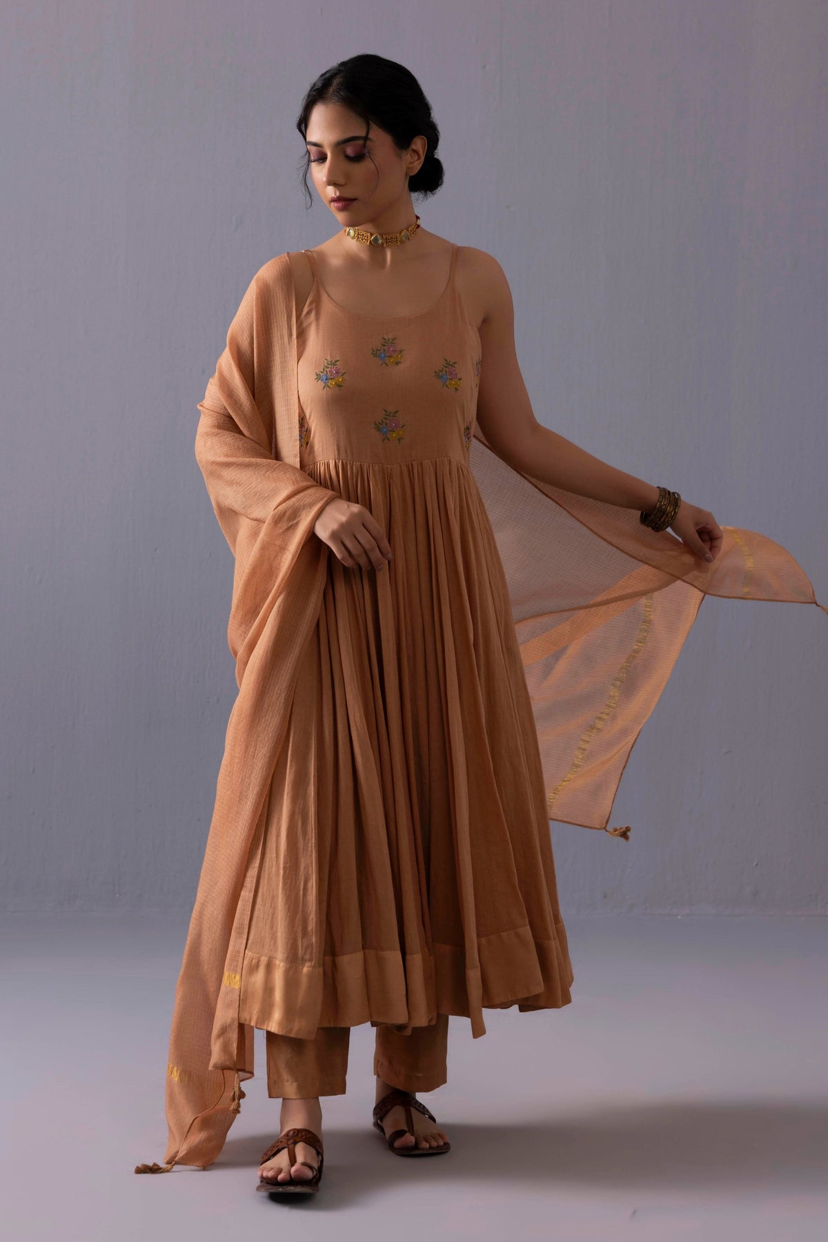 Mira Orange Kurta Set