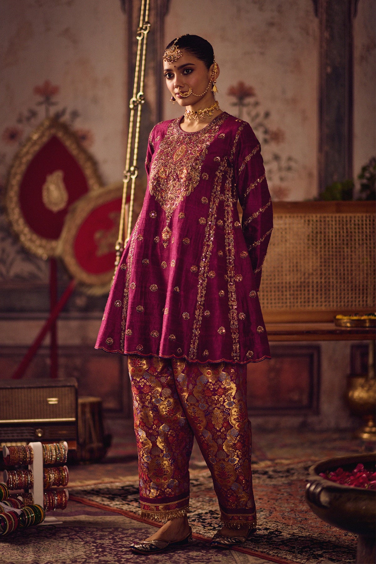 Rani Rang Kheem Kurta Salwar Set