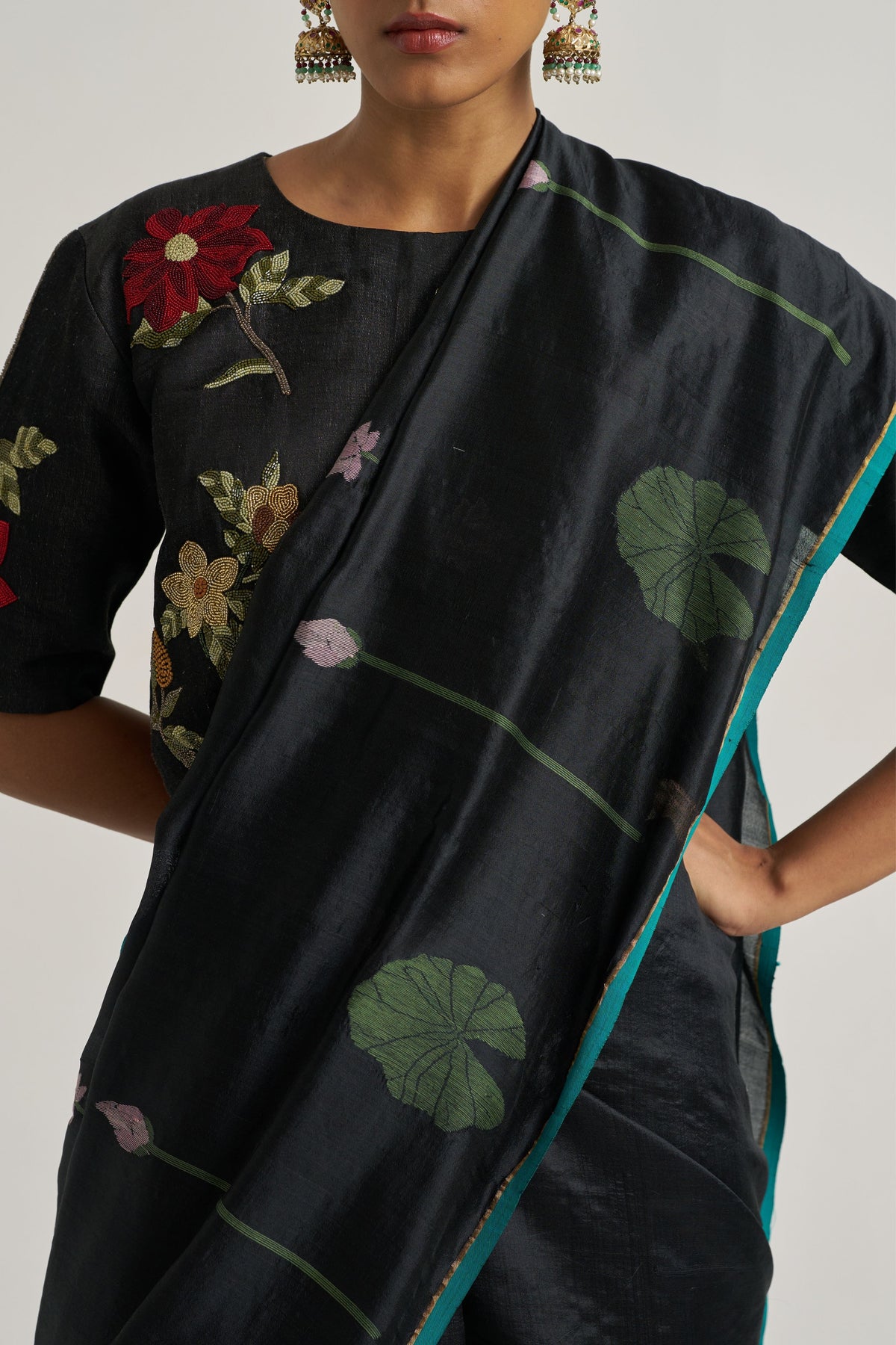 Vani Black Saree