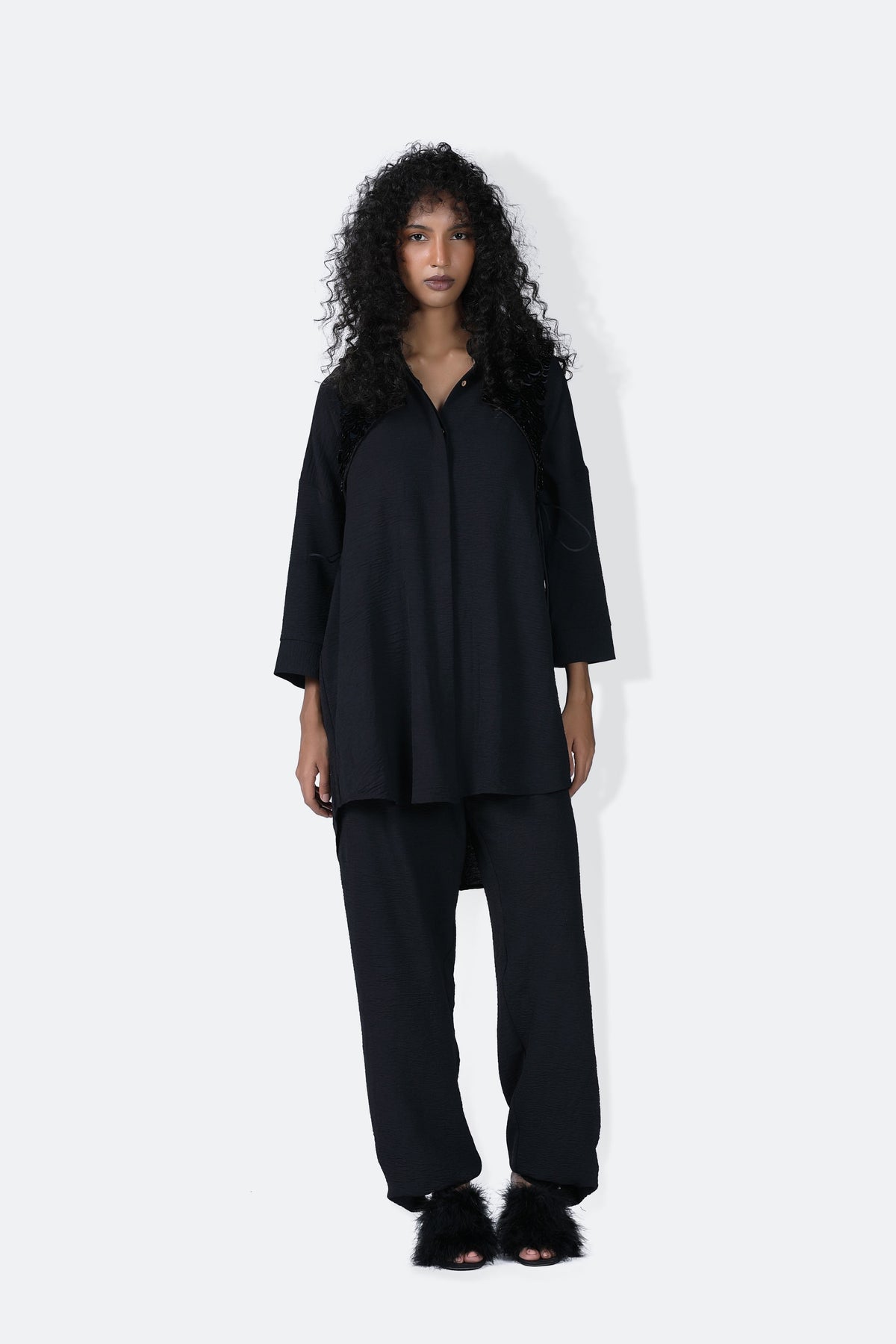 Black Moka Set With X Overlay
