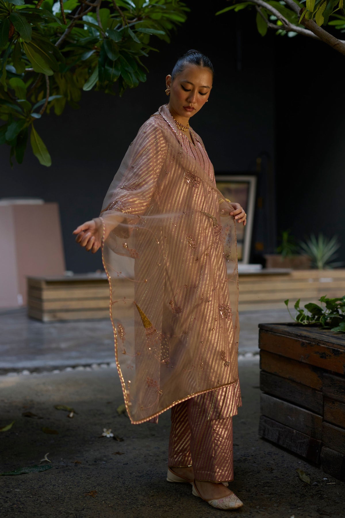 Pink Naad Kurta Set