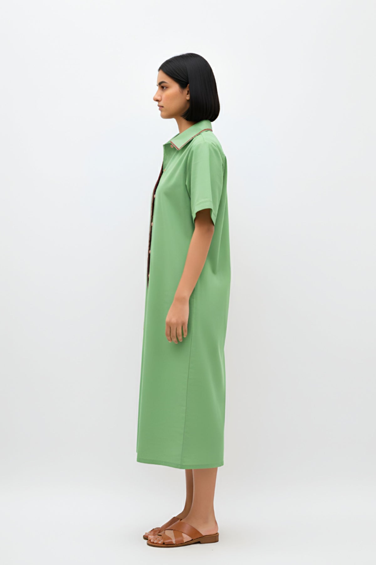Asparagus Green Tuscan Dress