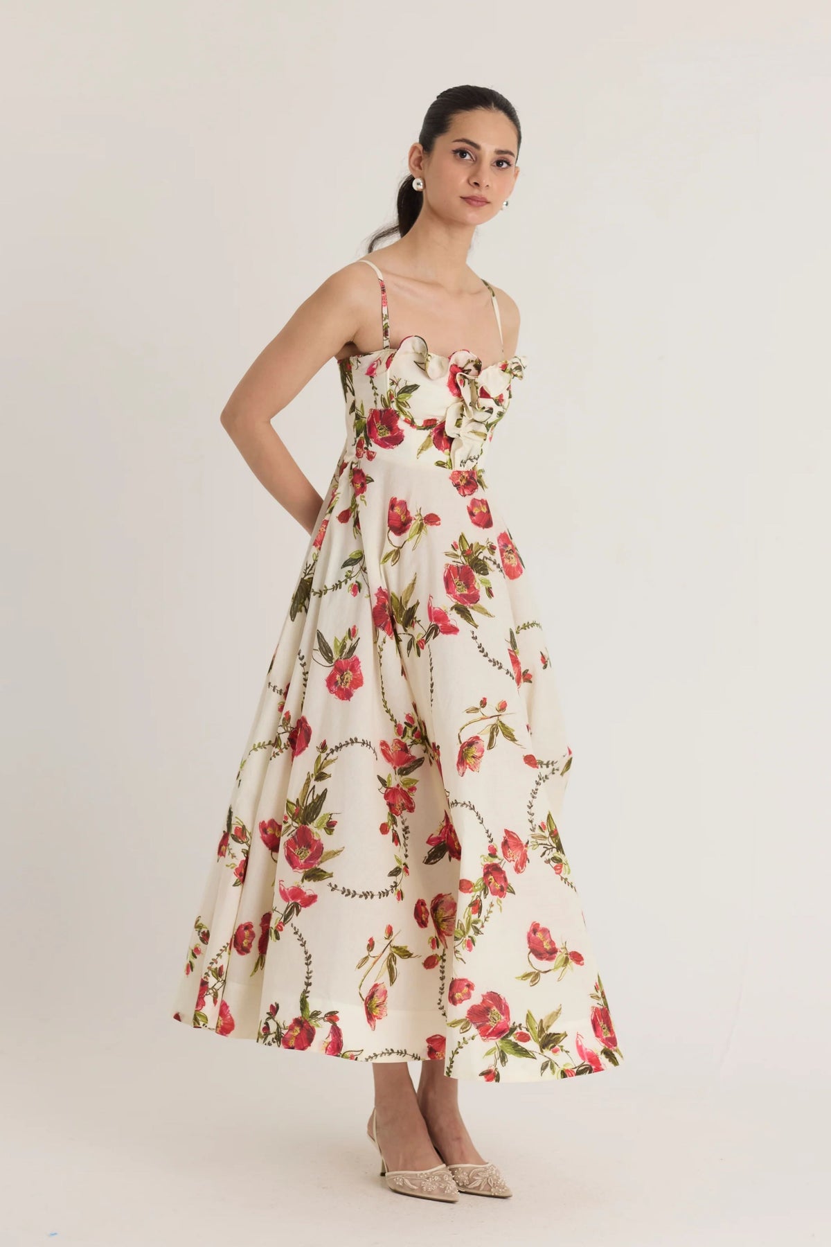 Rosita Cotton Frill Dress