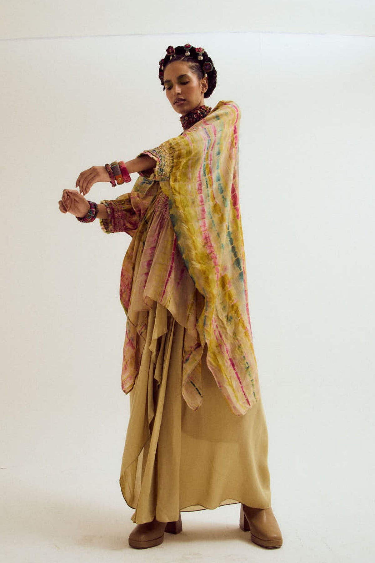 Gulmohar Kaftan Set