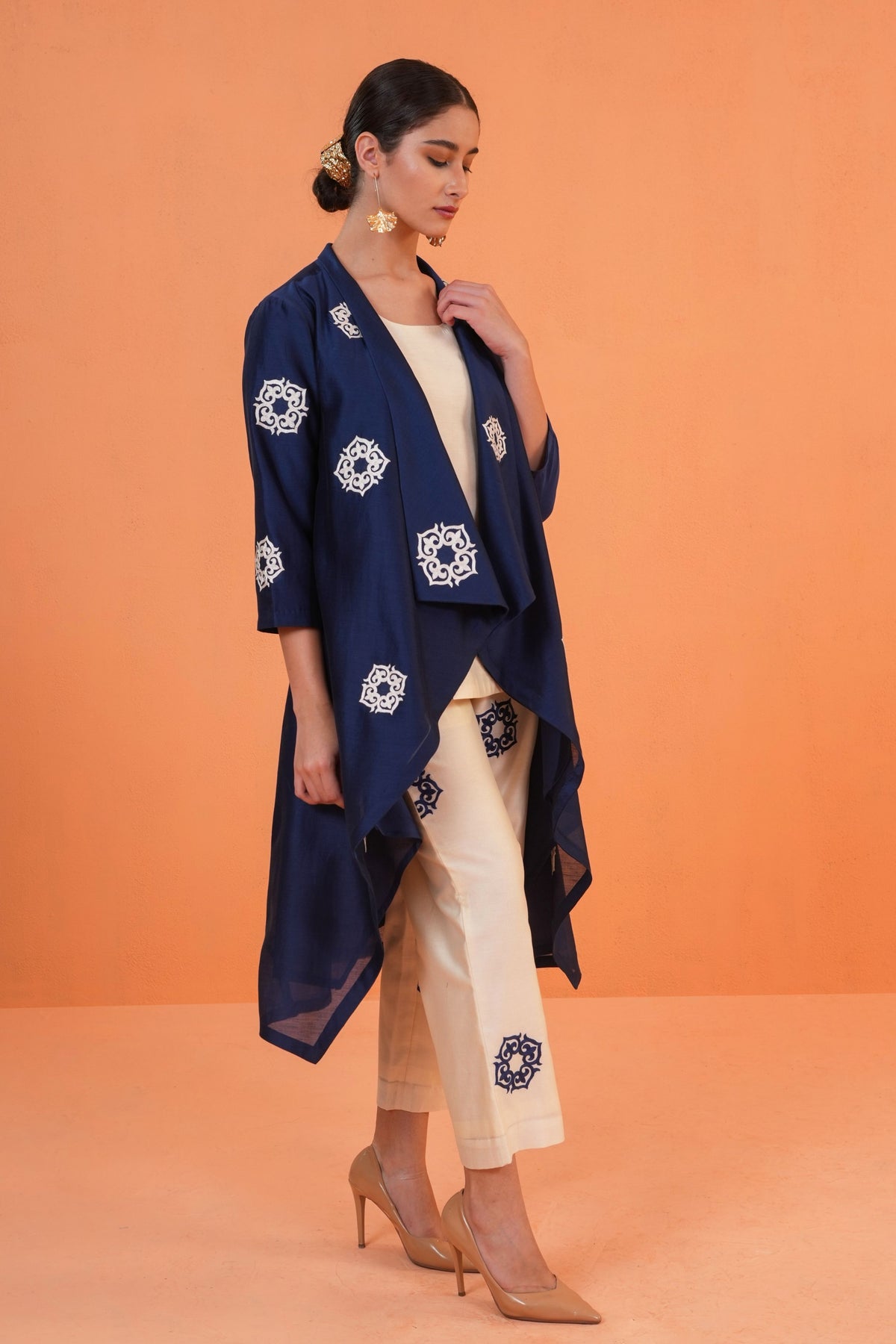 Blue Ivory Celestial Jacket Set