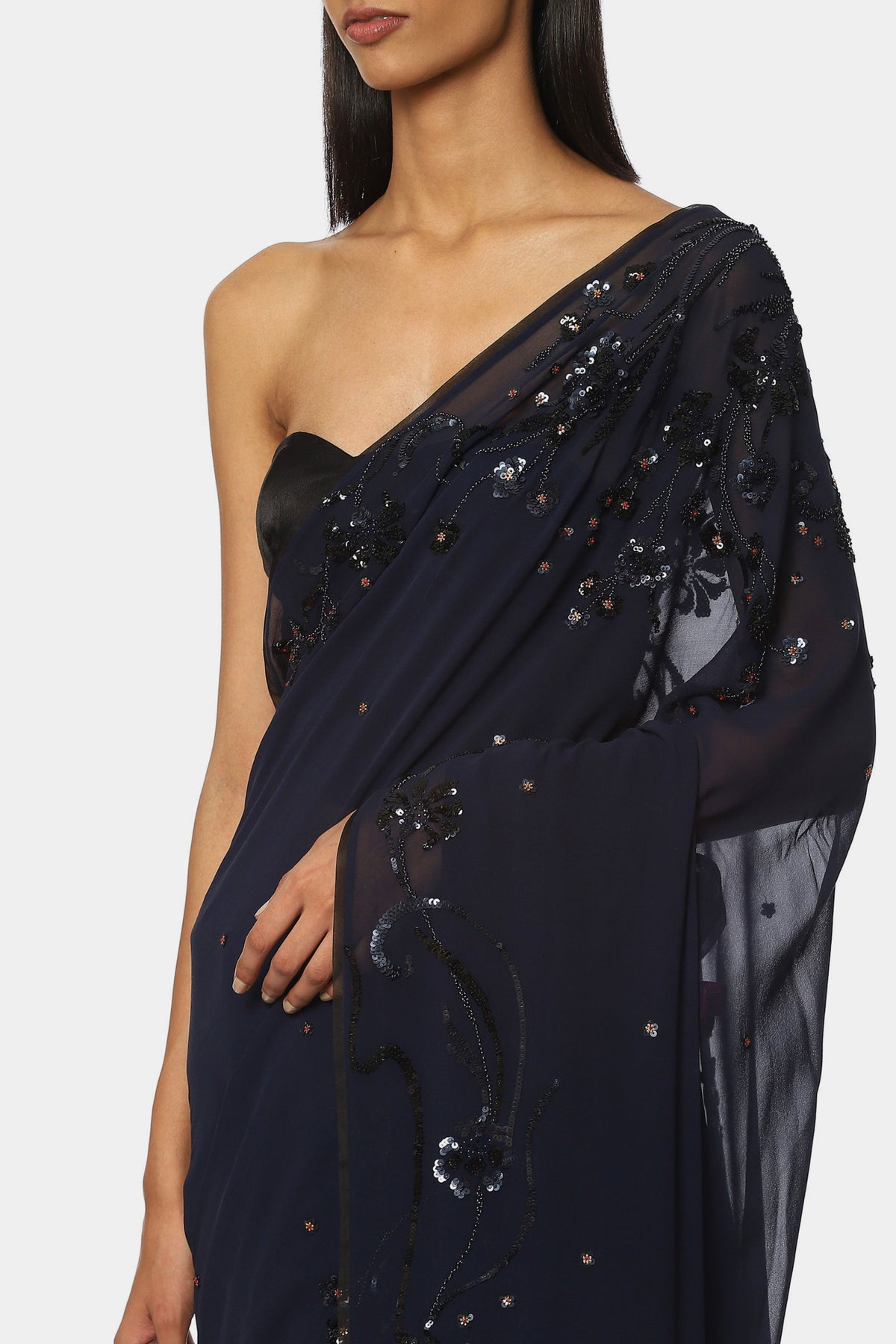 The Embroidered 9 Pm Saree