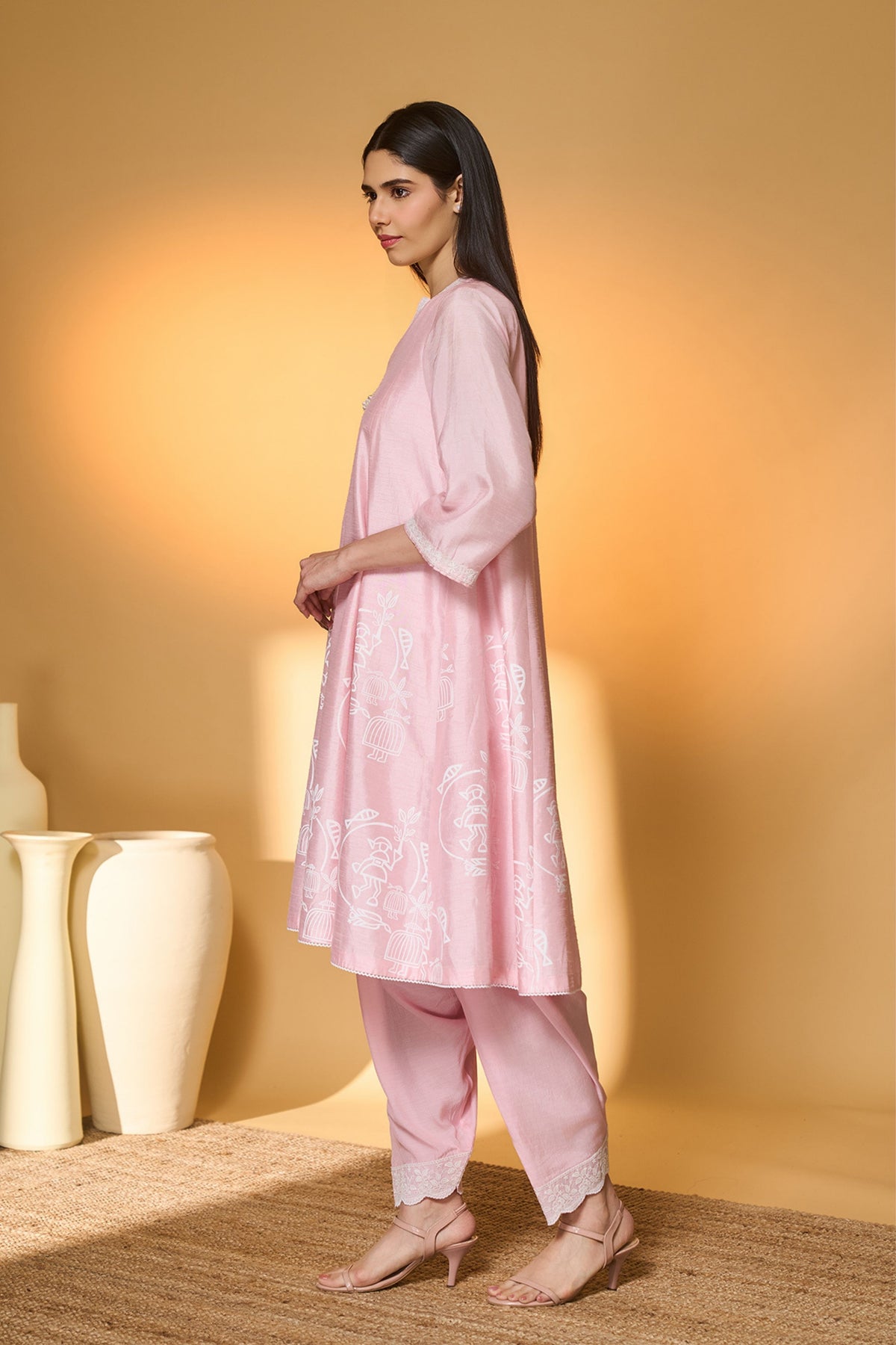 Blushing Bloom Kurta Set