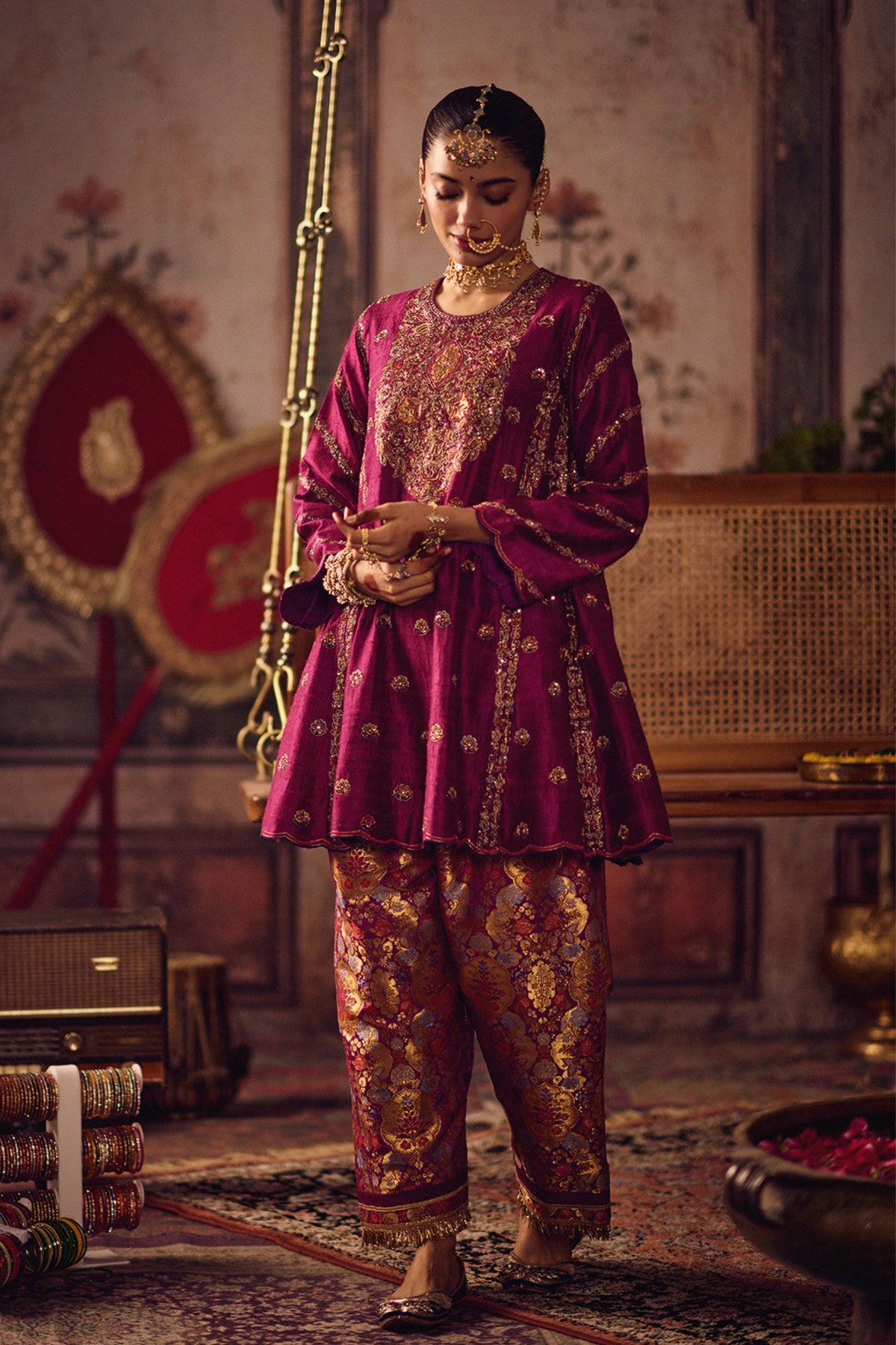 Rani Rang Kheem Kurta Salwar Set