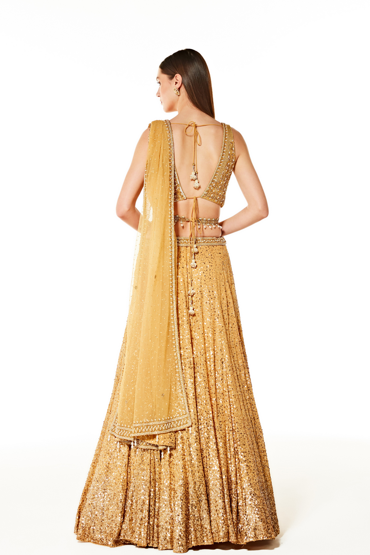 Nadia Gold Lehenga Set