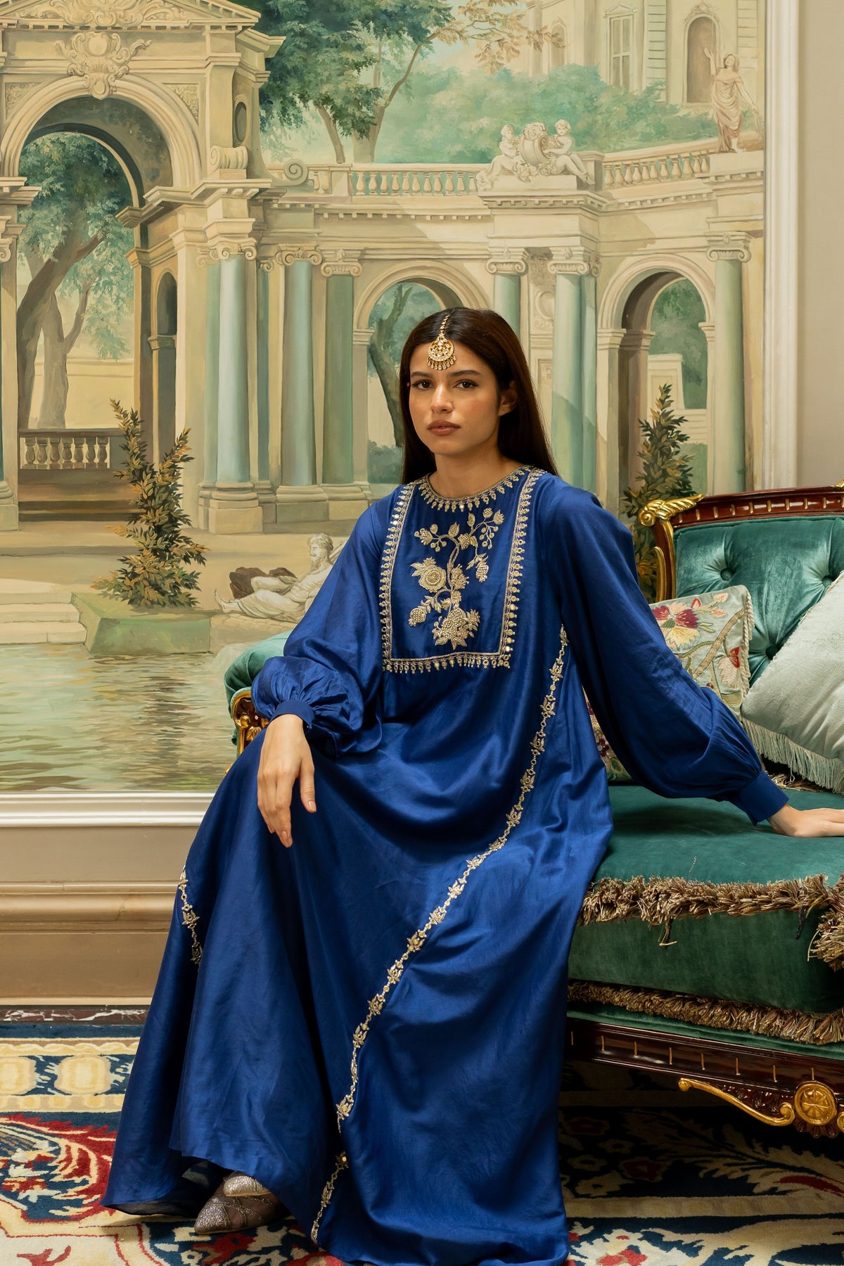 Electric Blue Kurta Set