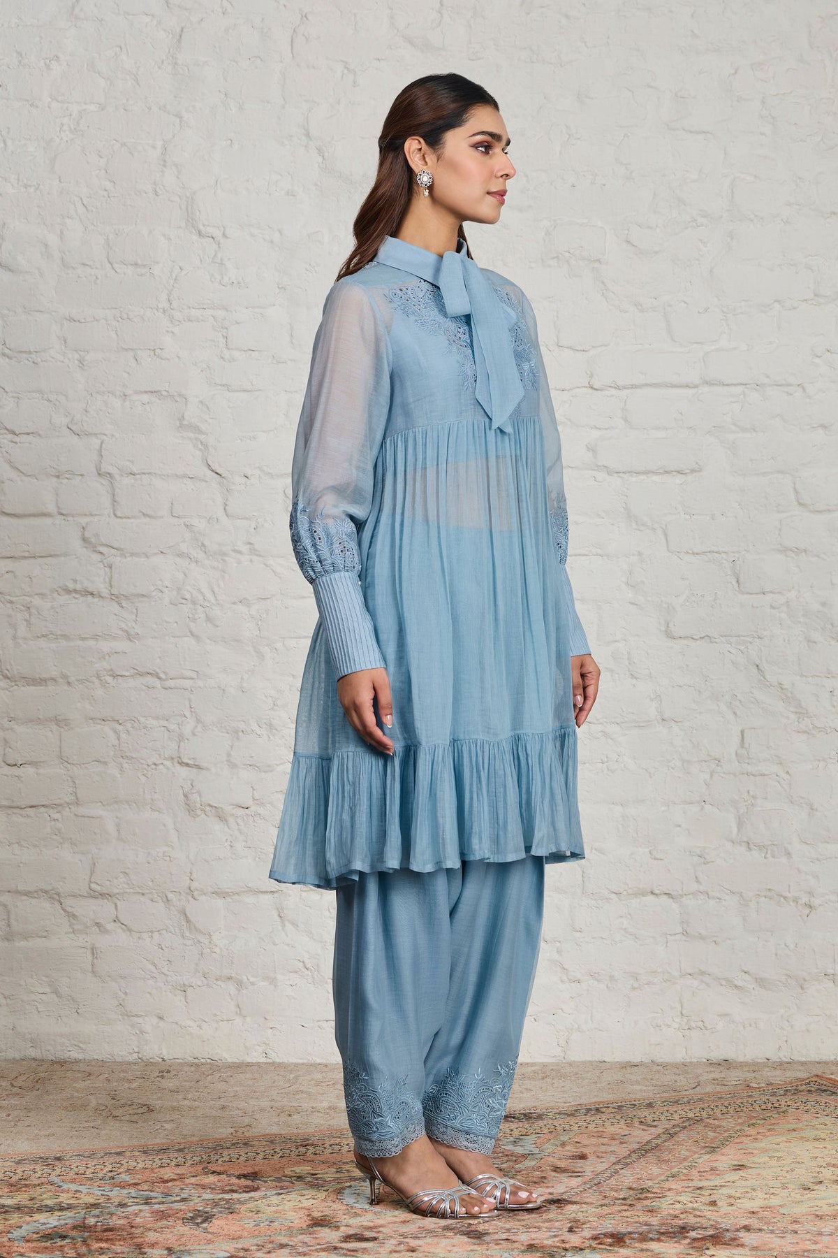 Cora Blue Tunic Set