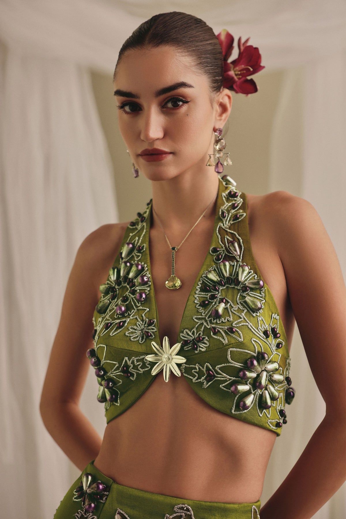 Gaji Silk Lehenga Set