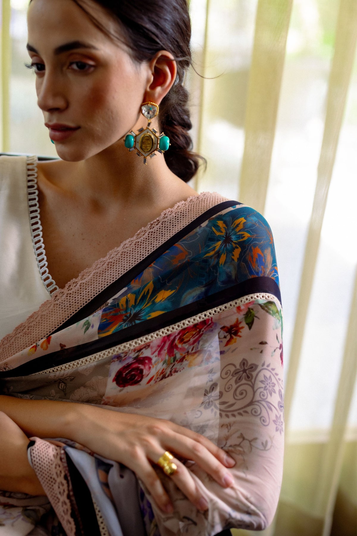 Ira Chanderi Saree Set