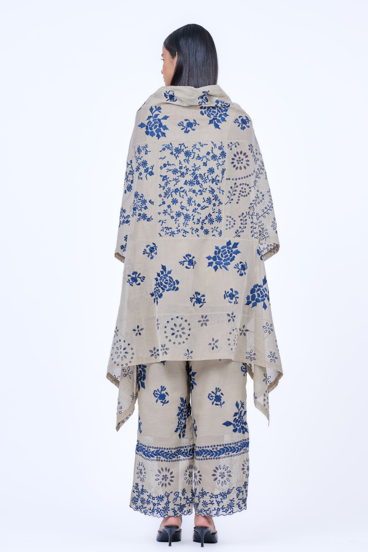 Cutwork Cape in Cotton