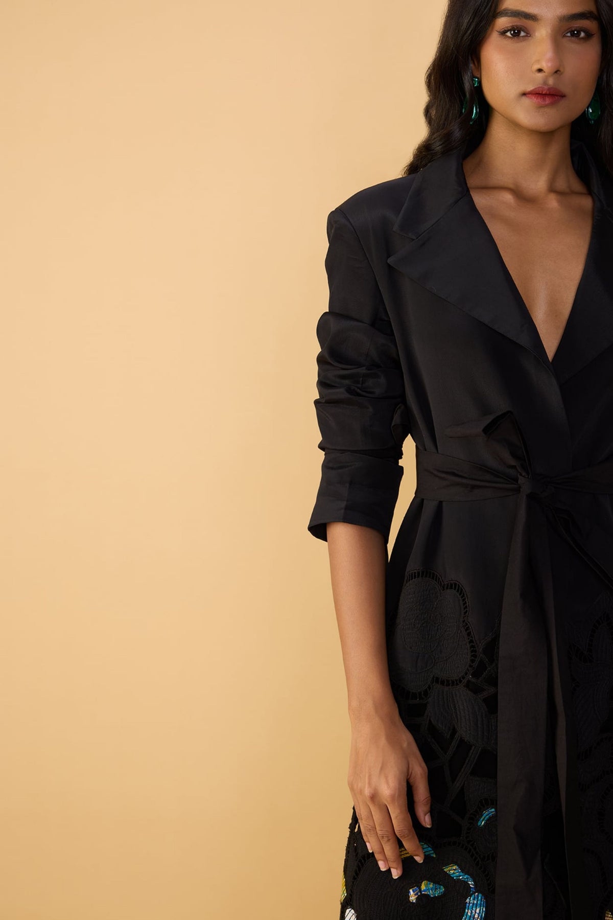Solid Black Saylor Palazzo