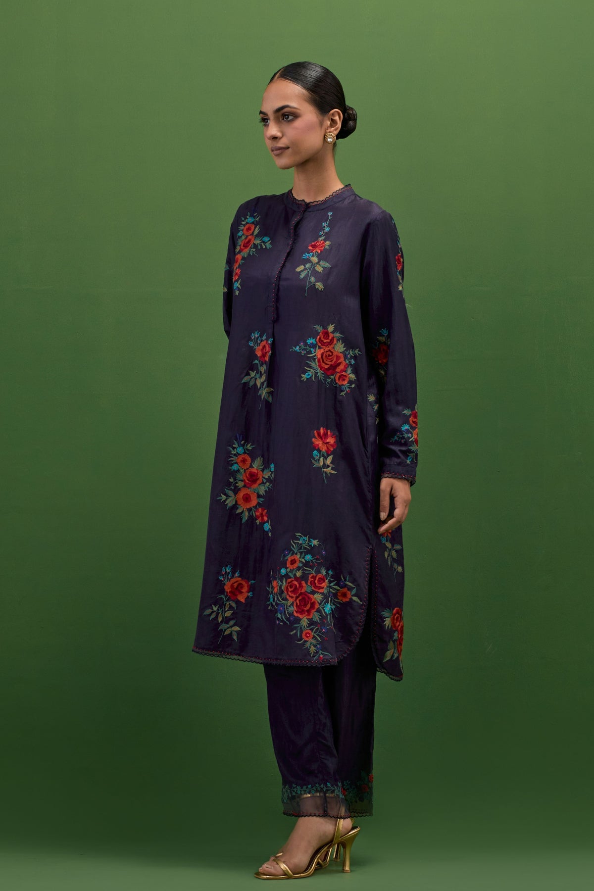 Midnight Roses Kurta Set